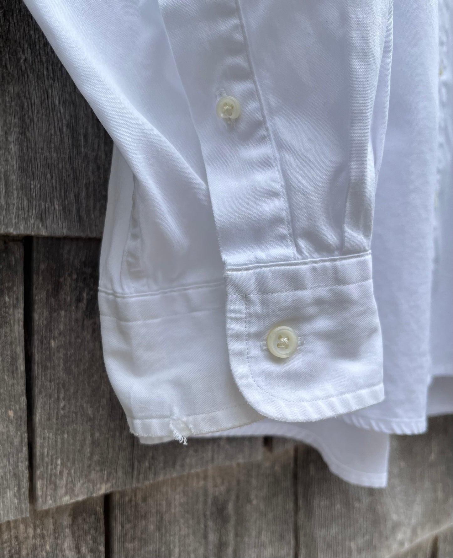 90s J. Crew Cotton Broadcloth Button Down Shirt (17.5-6)