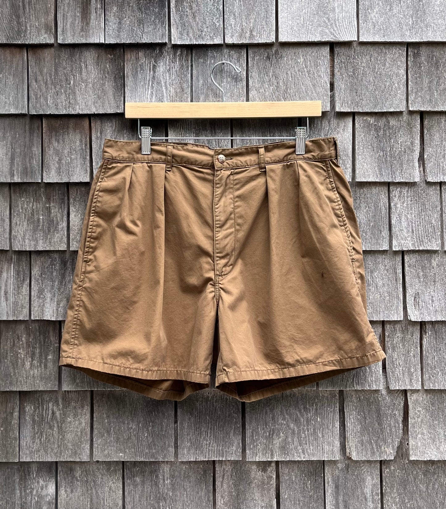 90s Polo Ralph Lauren Pleated Front Cotton Shorts (34/5”)