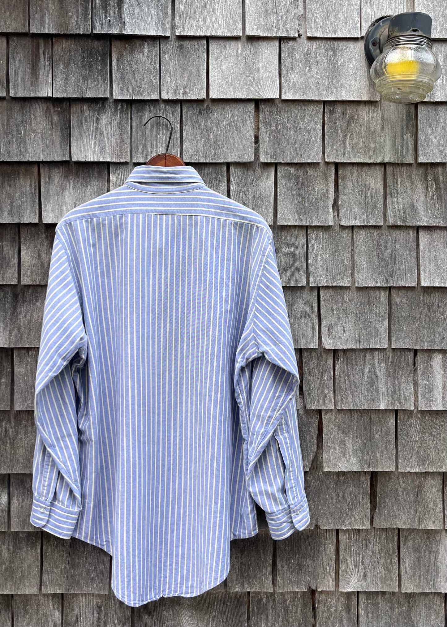 90s Brooks Brothers Makers 'Slim Fit 'Striped Oxford Cloth Button Down Shirt (16.5-3)