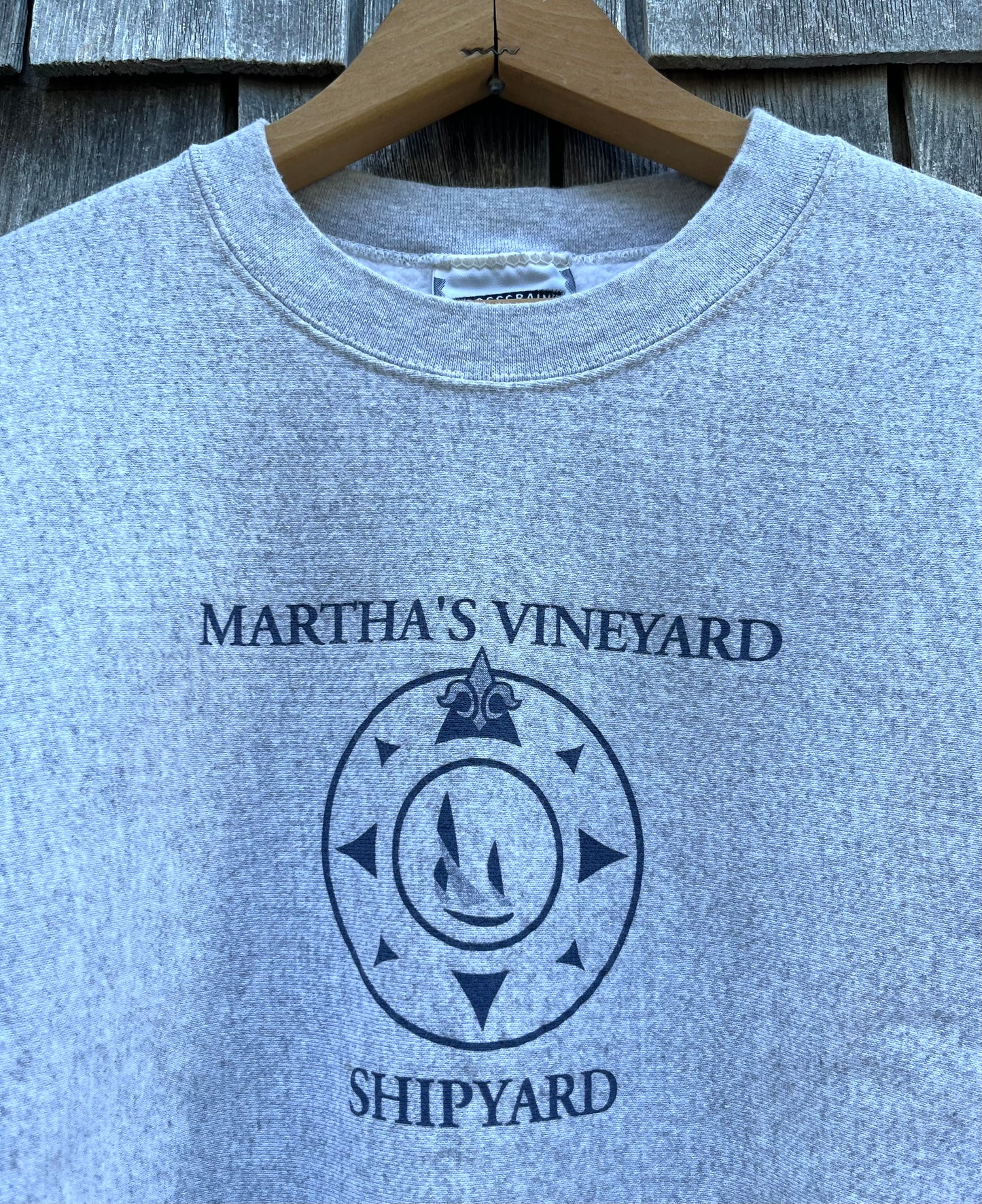 90s Martha’s Vineyard Shipyard Reverse Weave Sweatshirt (XL/XXL)