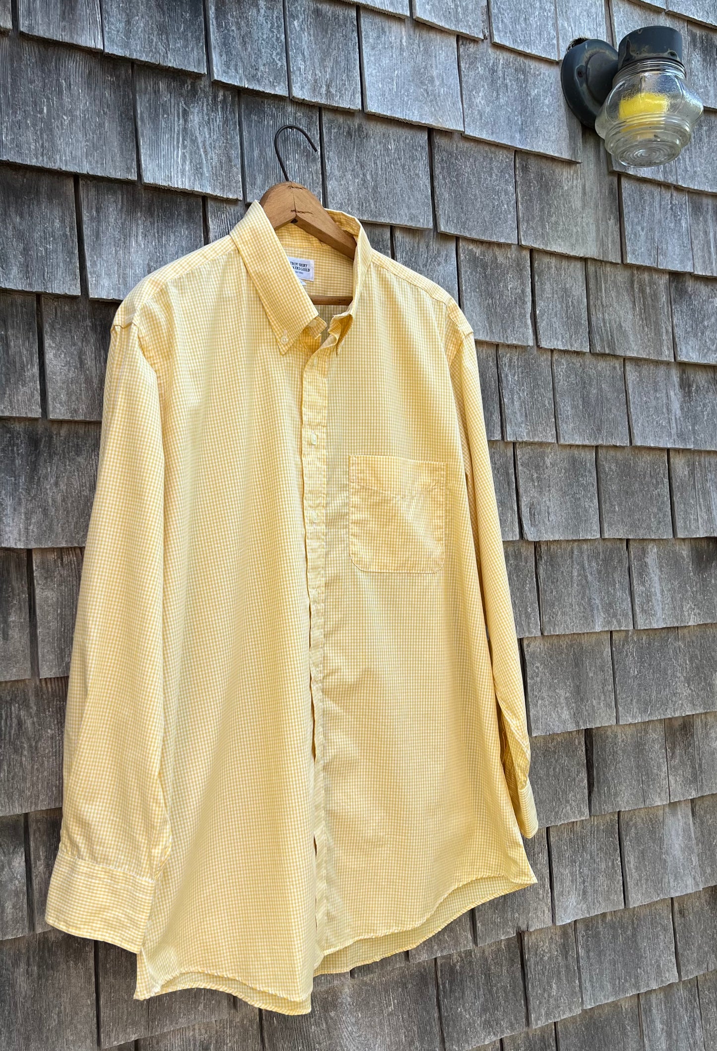 90s Troy Shirt Guild Gingham Check Button Down Shirt (16.5-3)