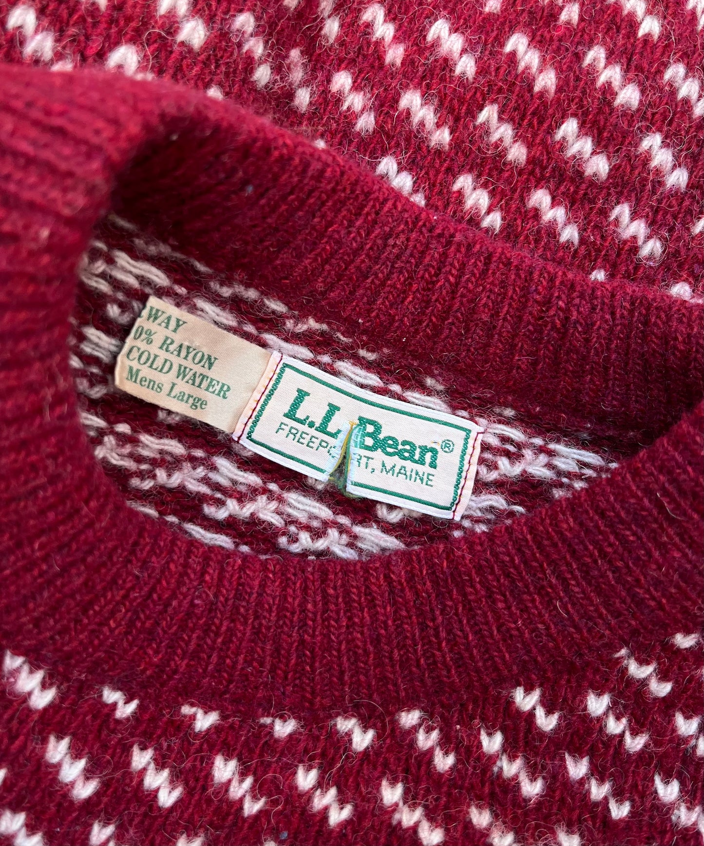 90s L.L. Bean Wool Birdseye Sweater (M/L)