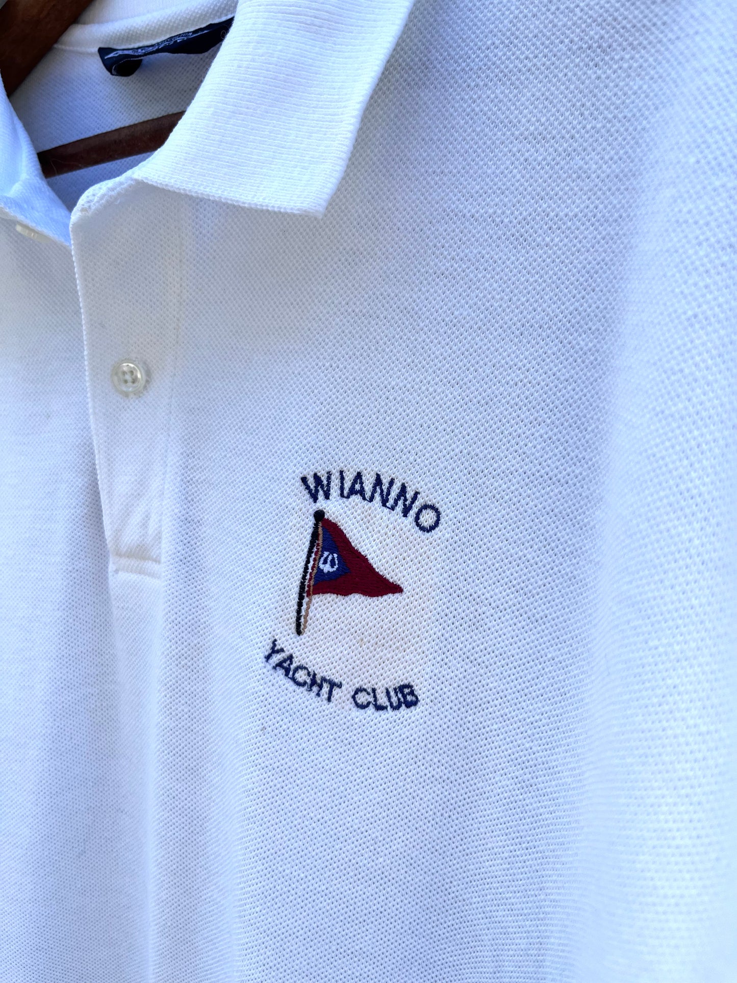 90s Wianno Yacht Club Lands' End Polo Shirt Large