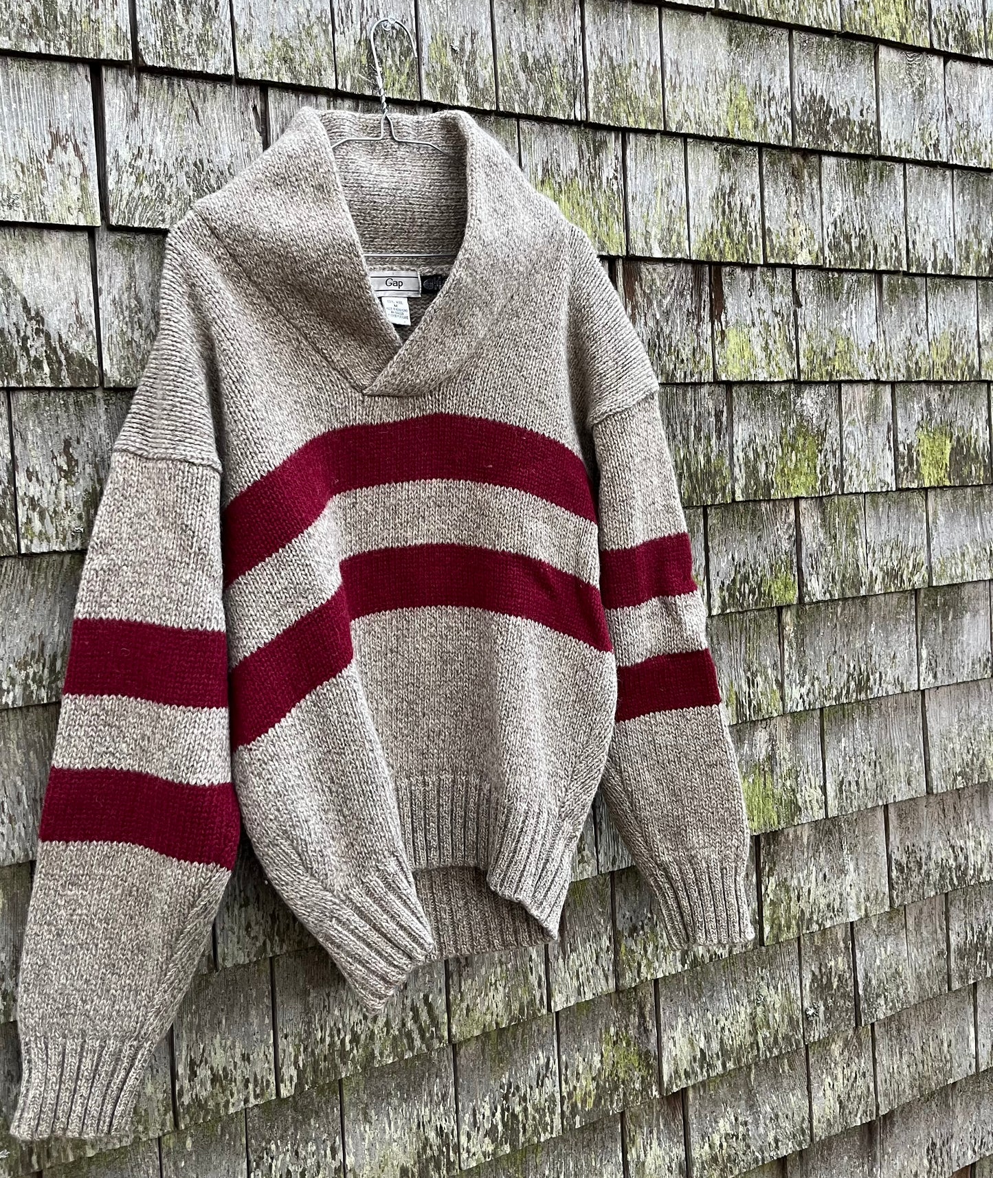 80s GAP Cowl Neck Wool Sweater (M)