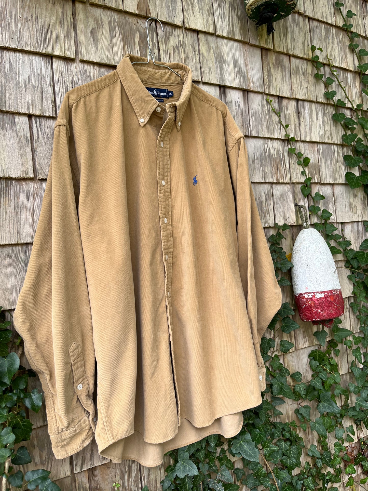 90s Polo Ralph Lauren Corduroy Button Down Shirt (XL/XXL)