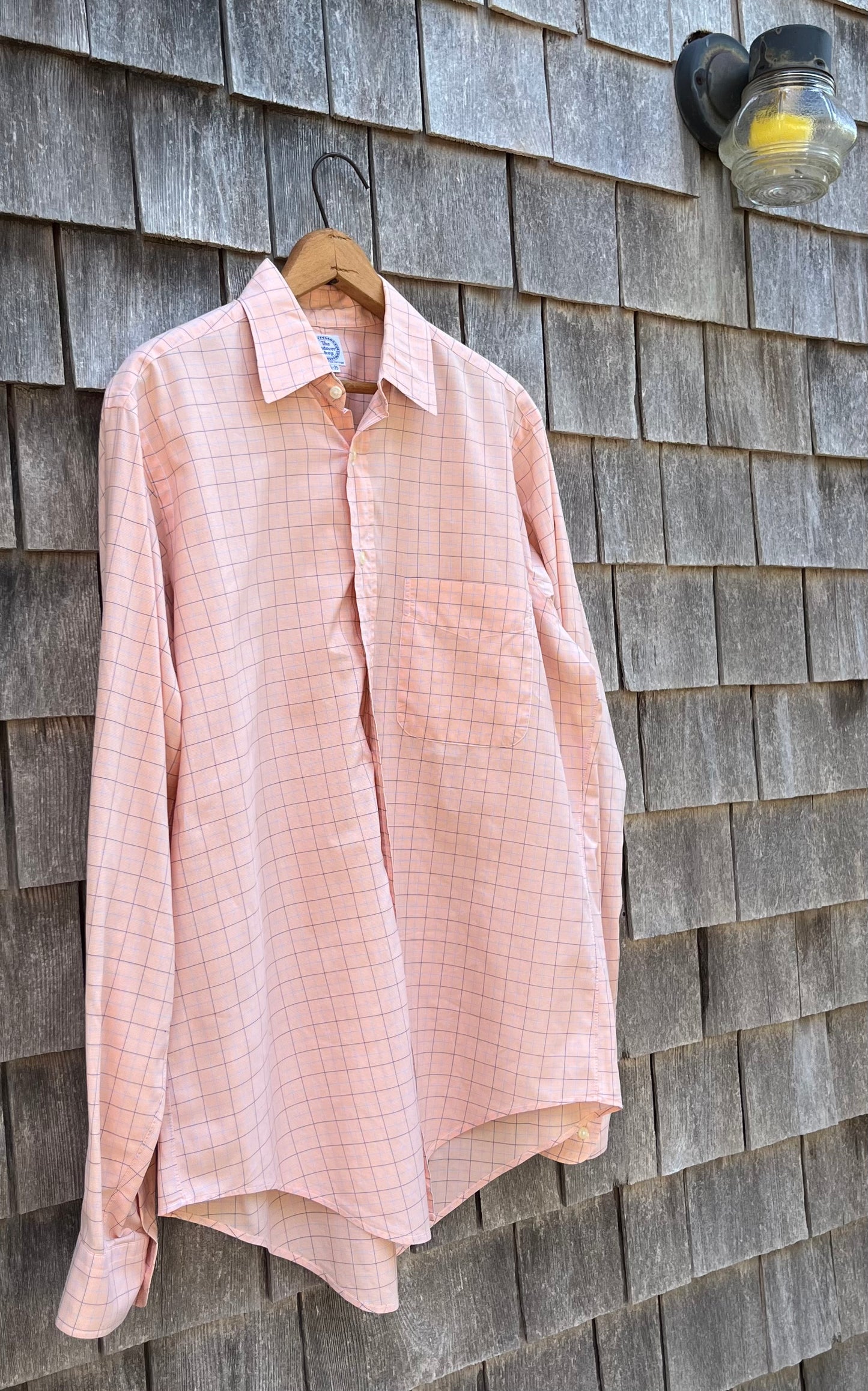 90s The Andover Shop Check Pattern Button Front Shirt (15.5-5)
