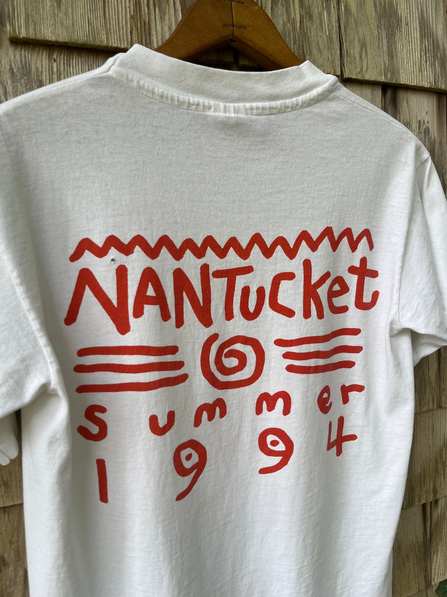 90s Nantucket Summer Big Hed Lobster T-Shirt (S)