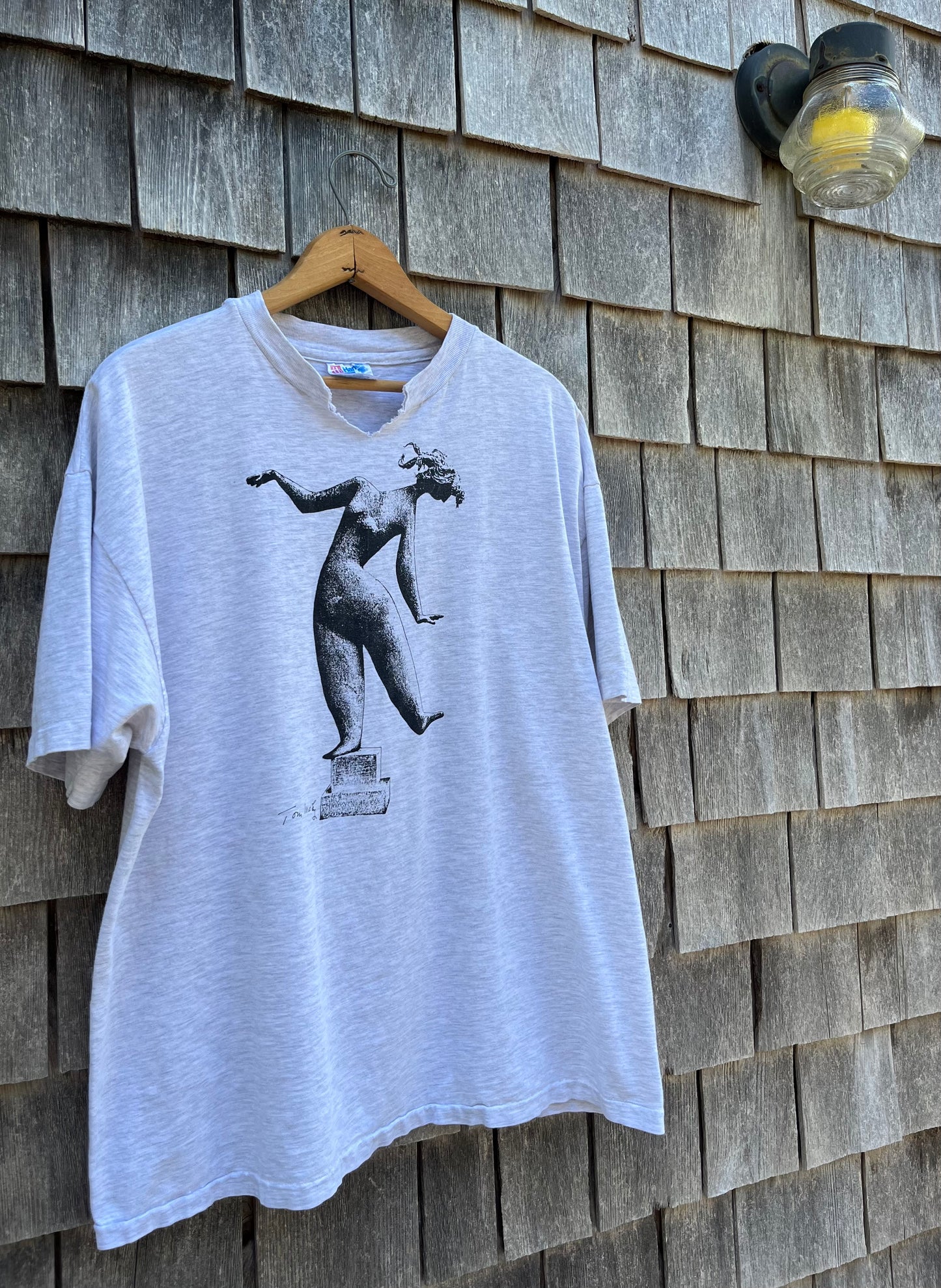 90s The Field Gallery MV Tom Maley Sculpture T-Shirt (XL)