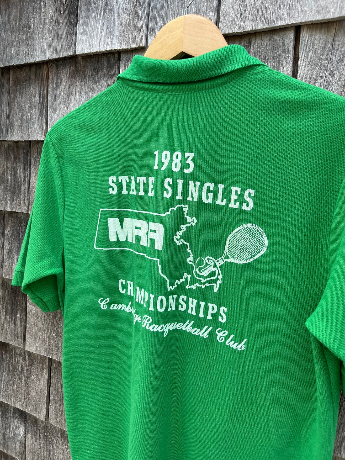 80s Massachusetts Racquetball Association Championships Polo Shirt (M/L)