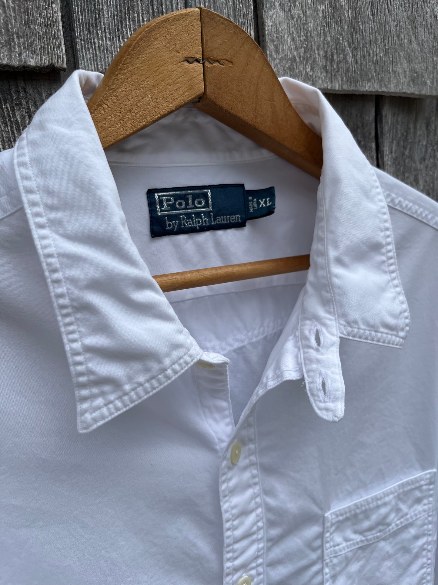 00s Polo Ralph Lauren Chinstrap Collar Button Up Shirt (XL)