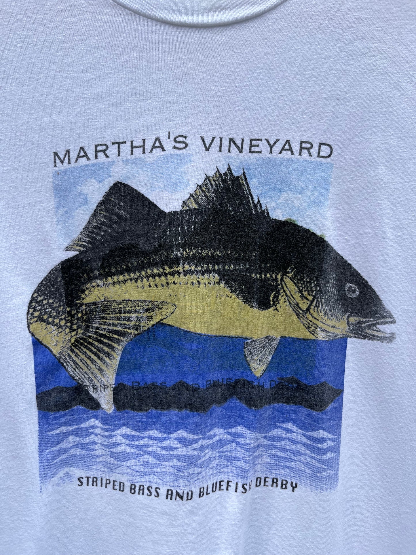 90s Martha’s Vineyard Striped Bass & Bluefish Fishing Derby (L/XL)