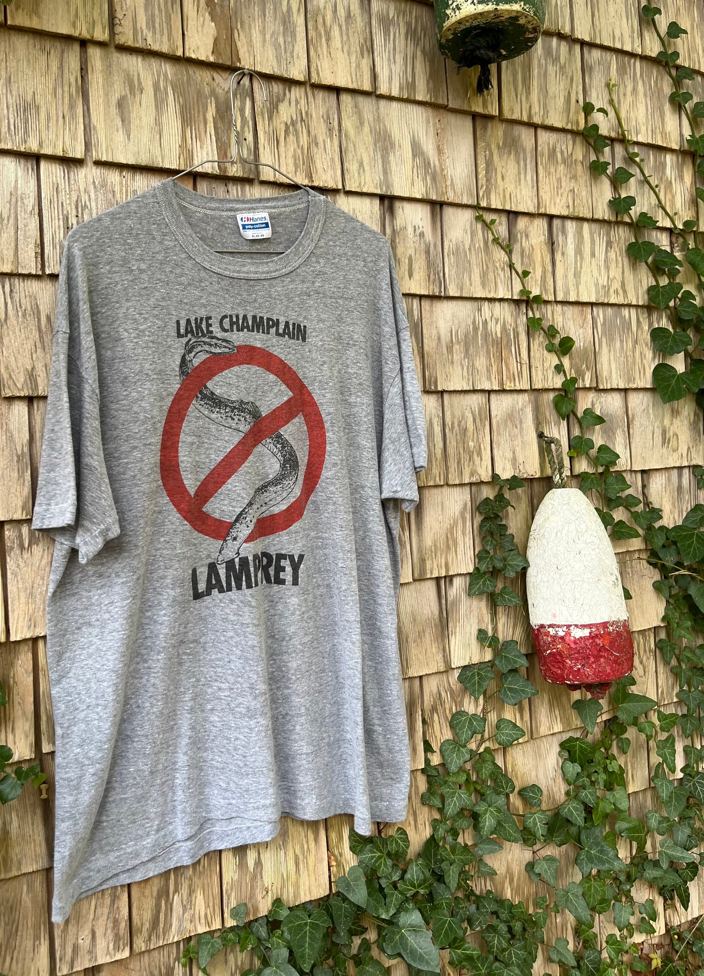 80s Lake Champlain No Lampreys T-Shirt (L)