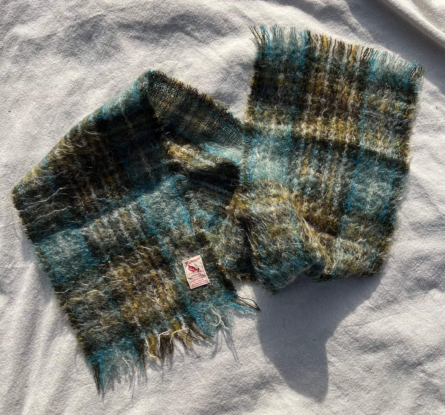 60s Blackcock of Scotland Mohair Pile Scarf