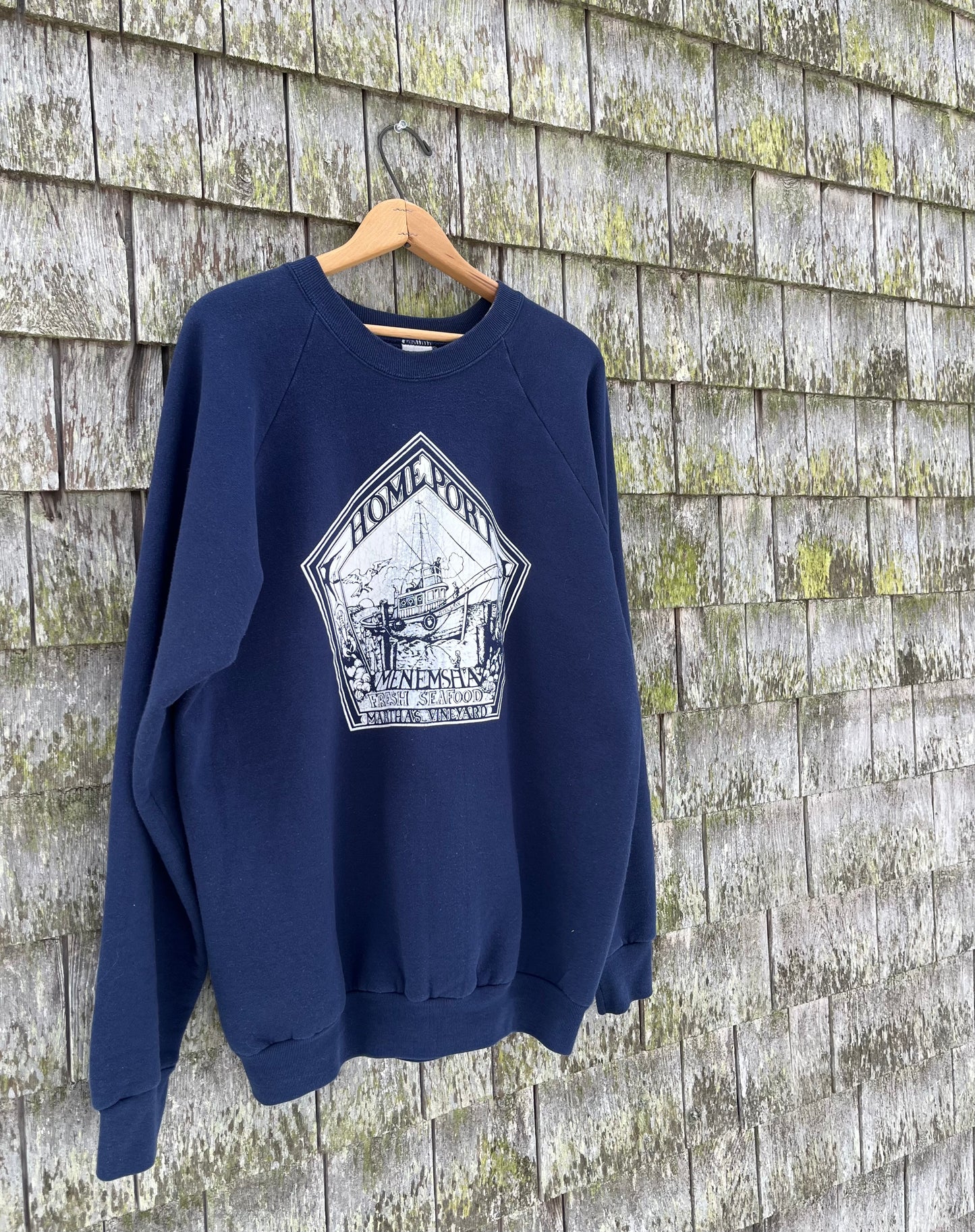 90s Homeport Menemsha Martha’s Vineyard Raglan Sleeve Crewneck Sweatshirt (XL)