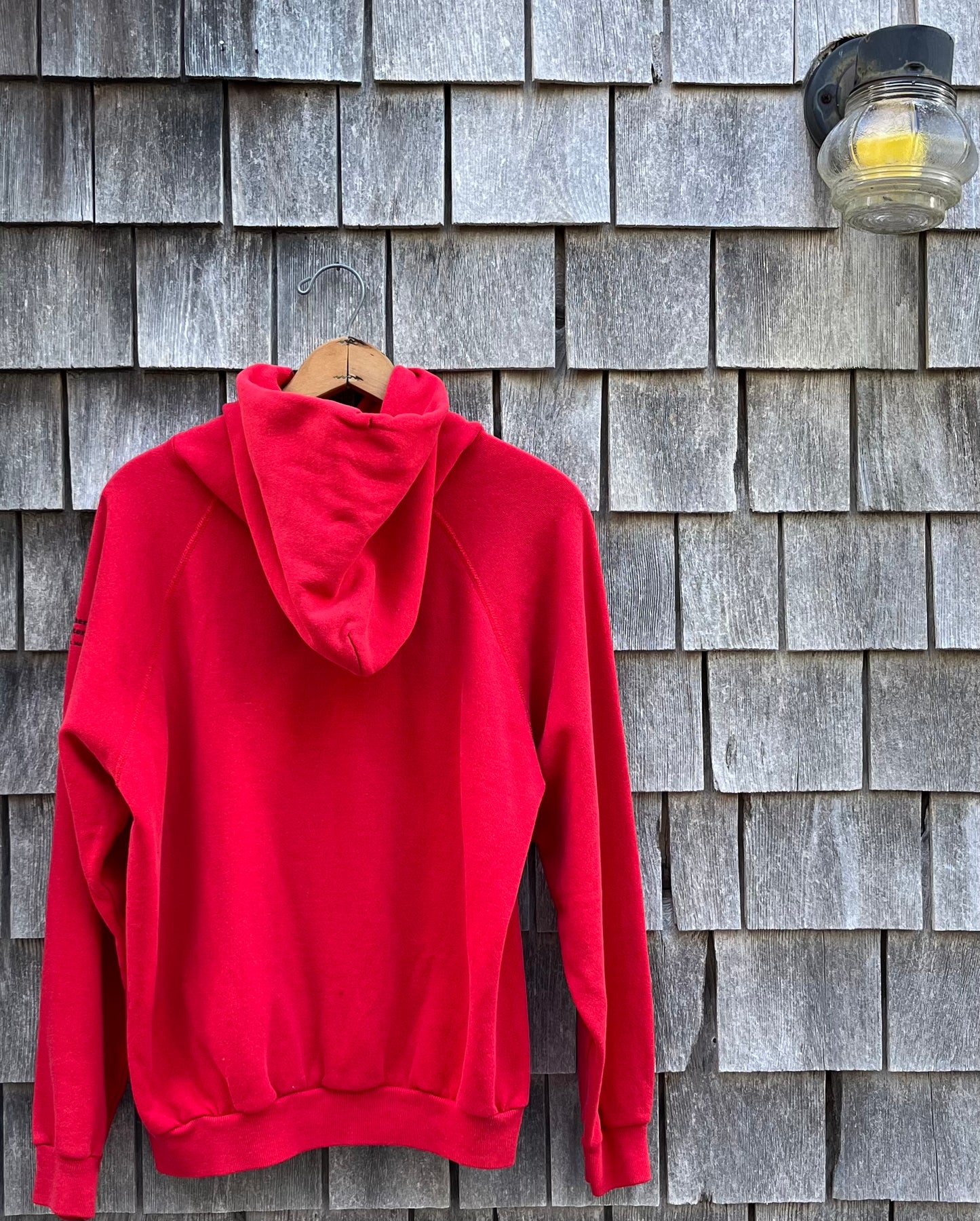 80s Bird Watcher’s General Store Orleans Raglan Sleeve Hoodie Sweatshirt (L)