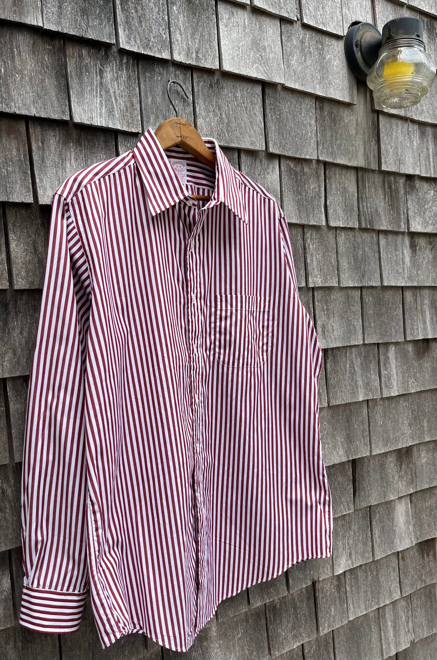 ~90s Brooks Brothers Makers Bengal Stripe Cotton Broadcloth Button Front Shirt (16-4)