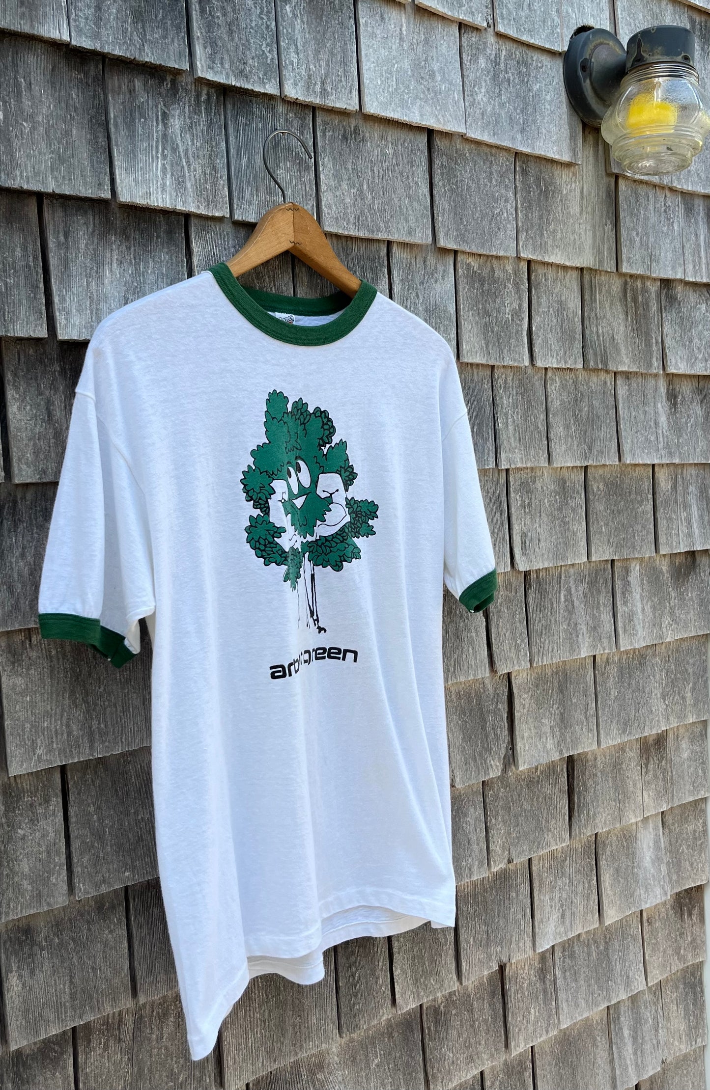 70s Arbor Green Ringer T-Shirt (M/L)