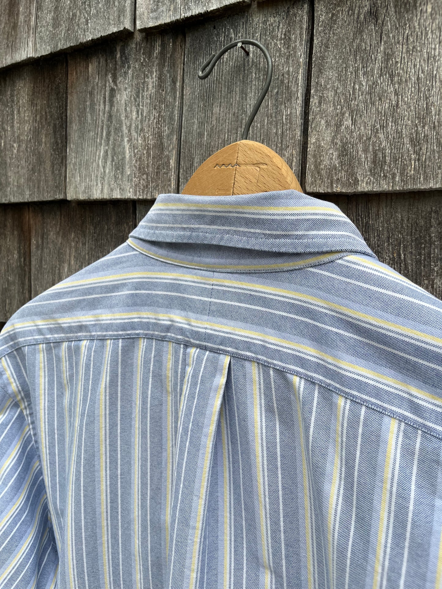 00s Polo Ralph Lauren Striped Cotton Oxford Cloth Button Down Shirt (XL)