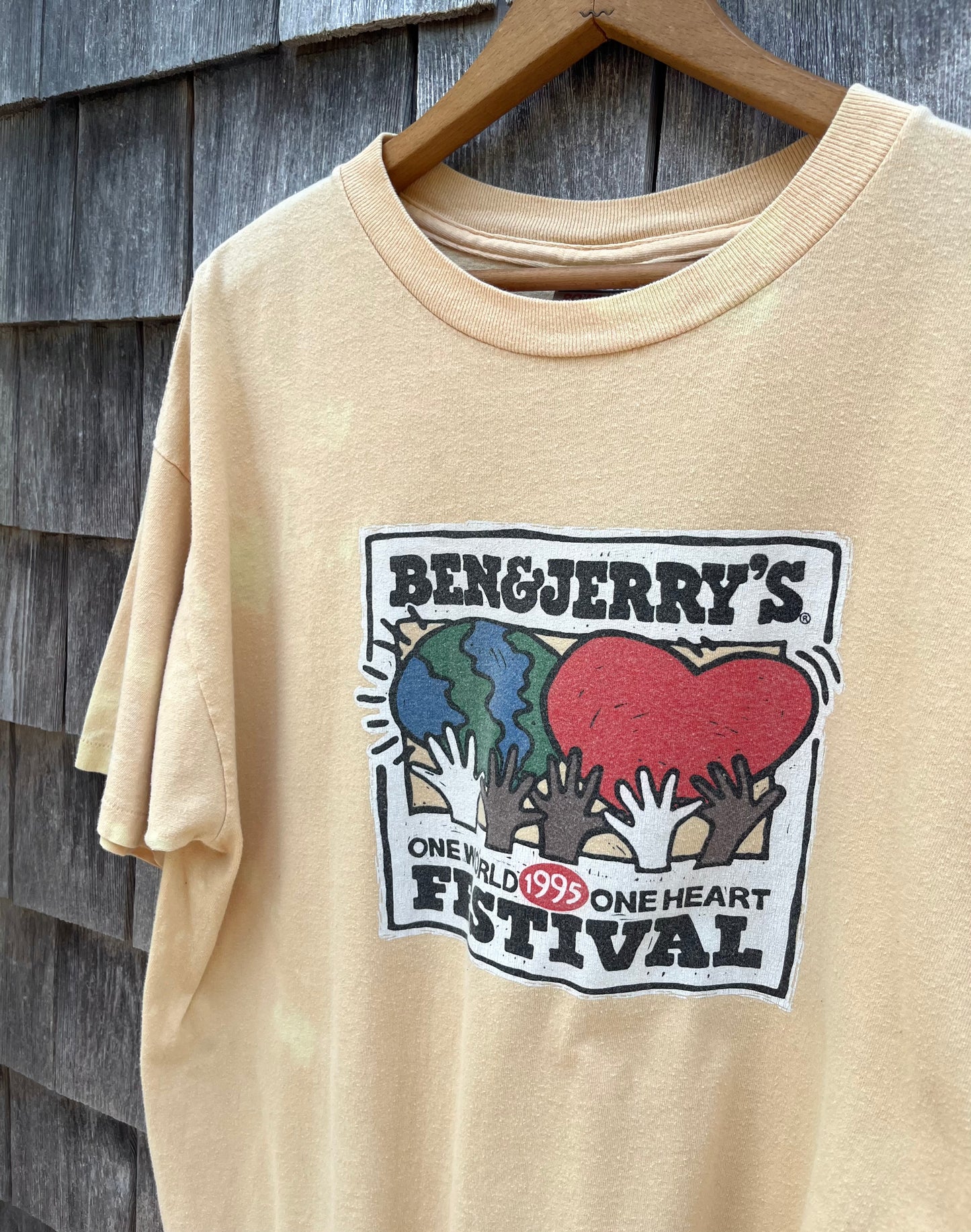 90s Ben & Jerry’s One World One Heart Festival T-Shirt (XL)