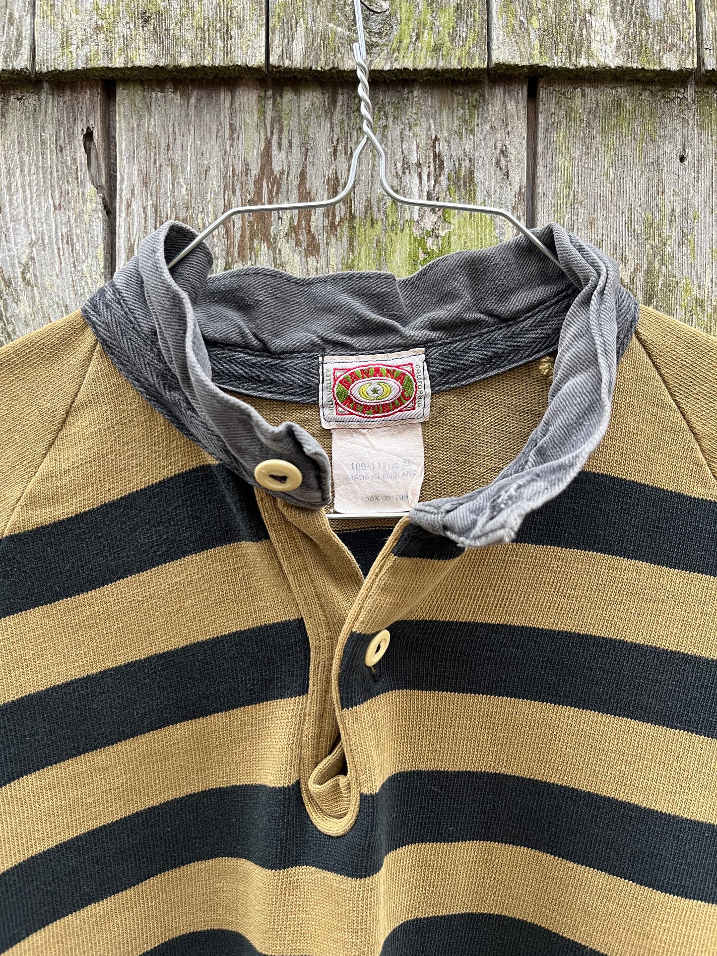 80s Banana Republic Cotton Football Jersey Shirt (XL)