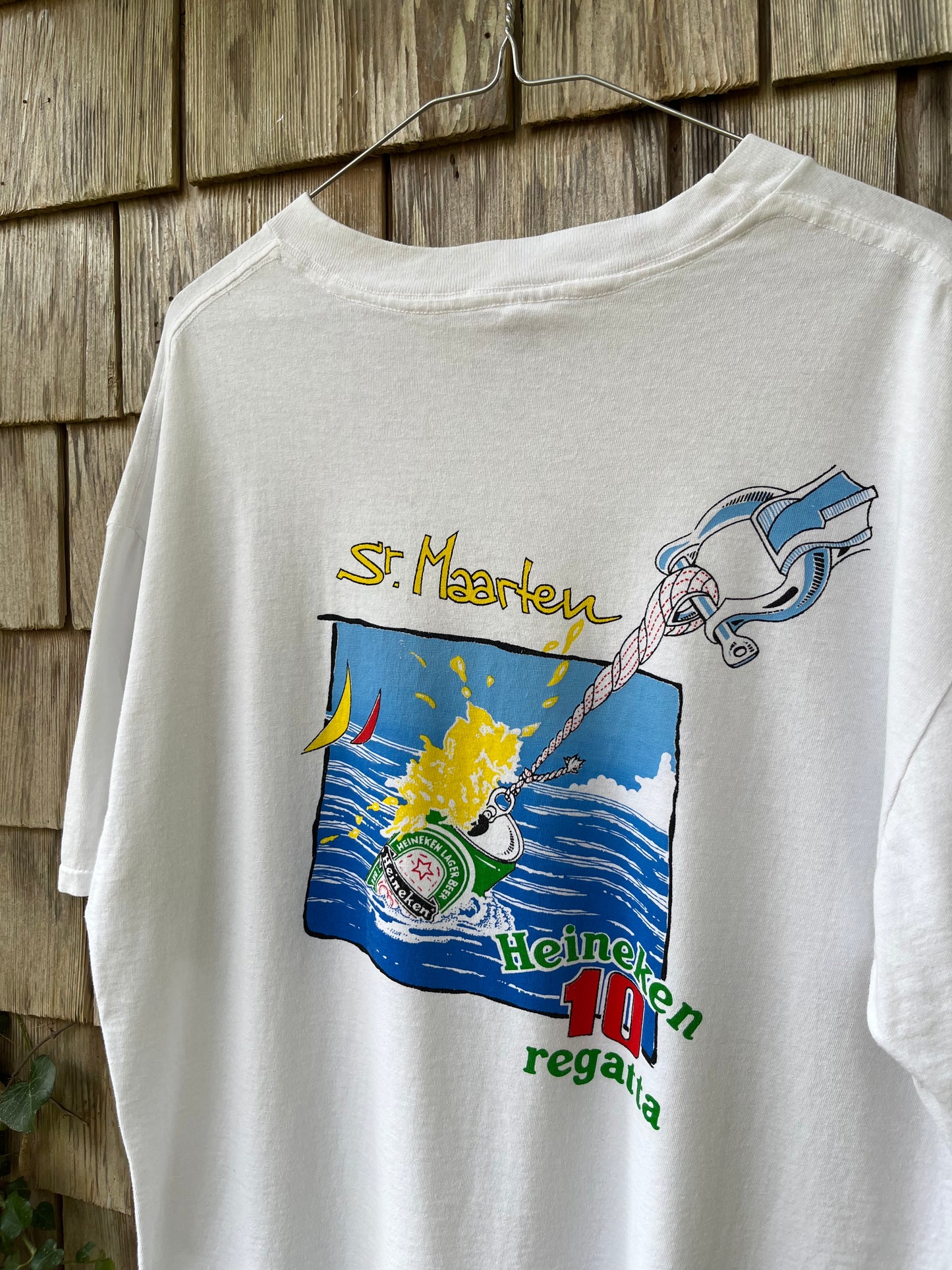 80s St. Maarten Heineken 10 Regatta T-Shirt (L/XL)