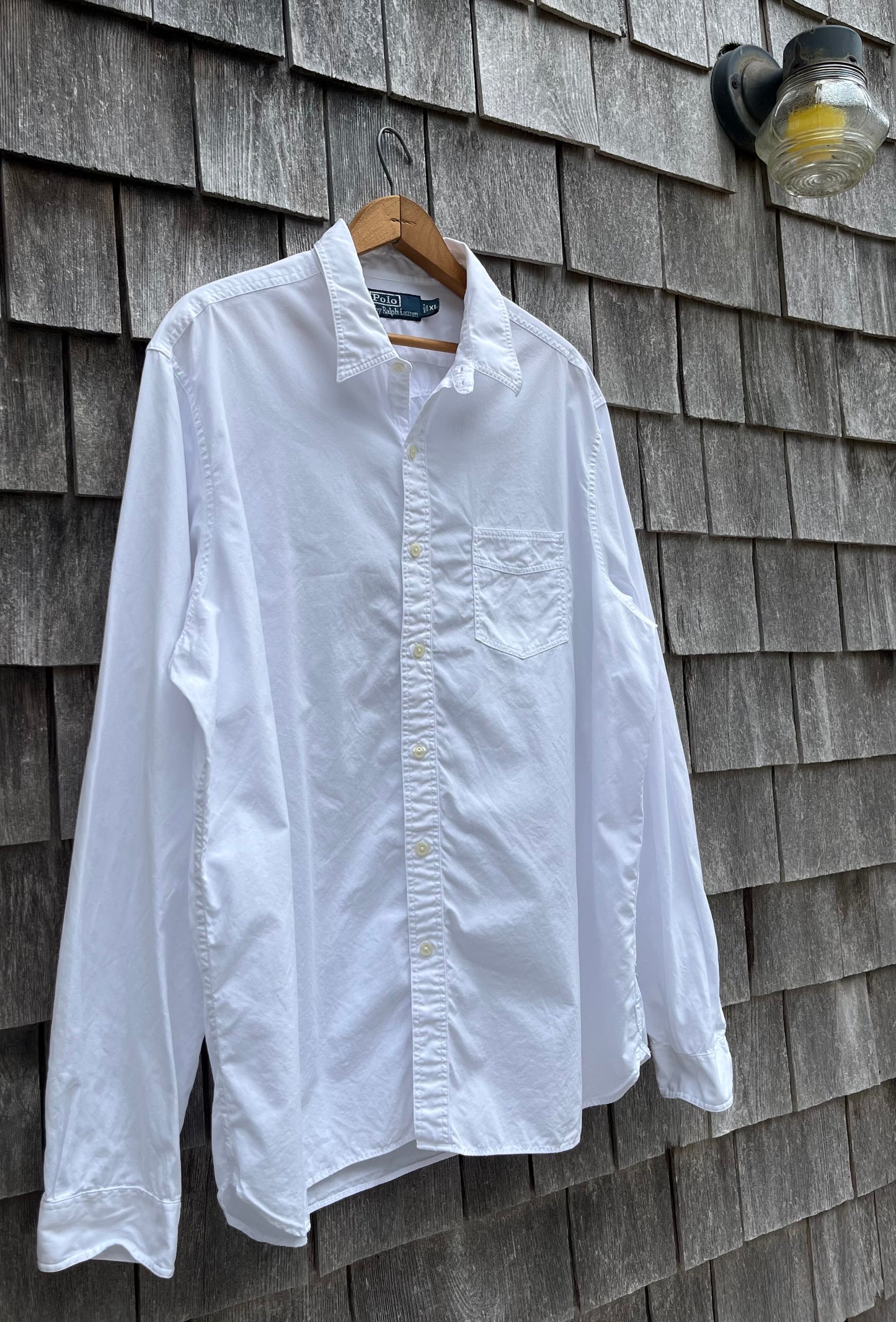00s Polo Ralph Lauren Chinstrap Collar Button Up Shirt (XL)