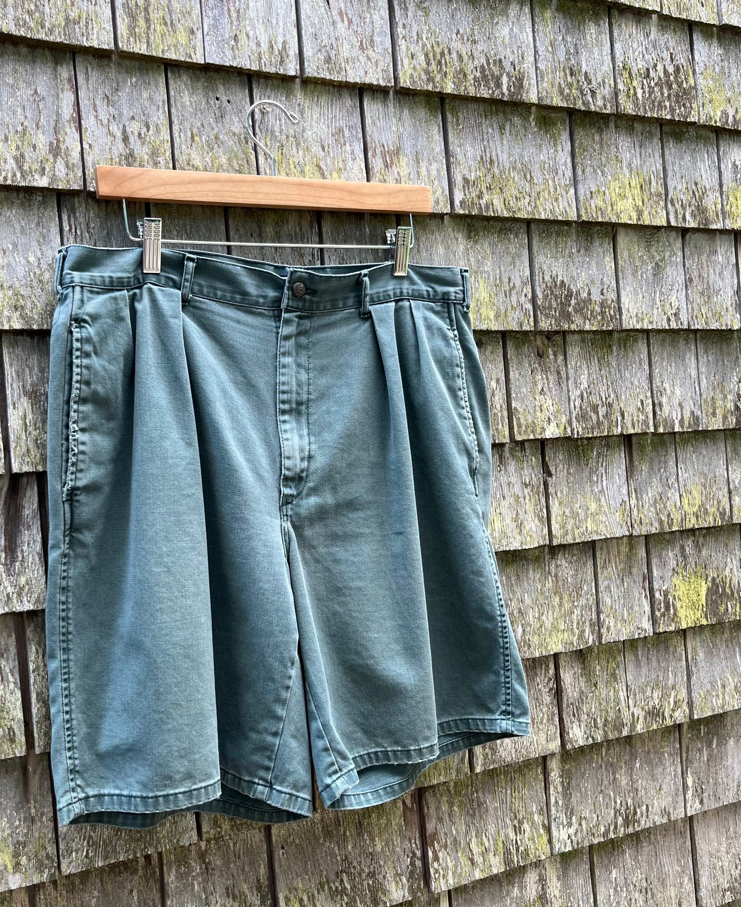 90s Polo Ralph Lauren Pleated Front Cotton Twill Shorts (34”)
