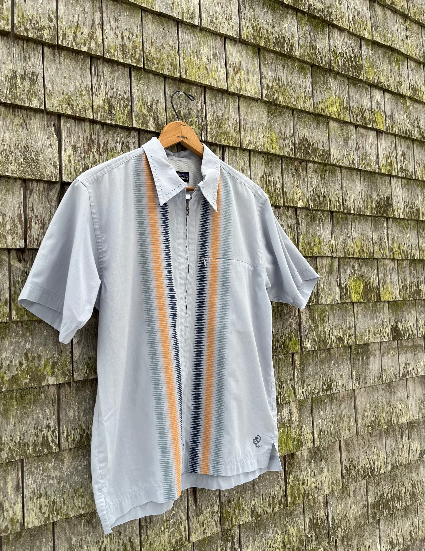 00s Patagonia Rhythm Short Sleeve Full Zip Front Shirt (S/M)