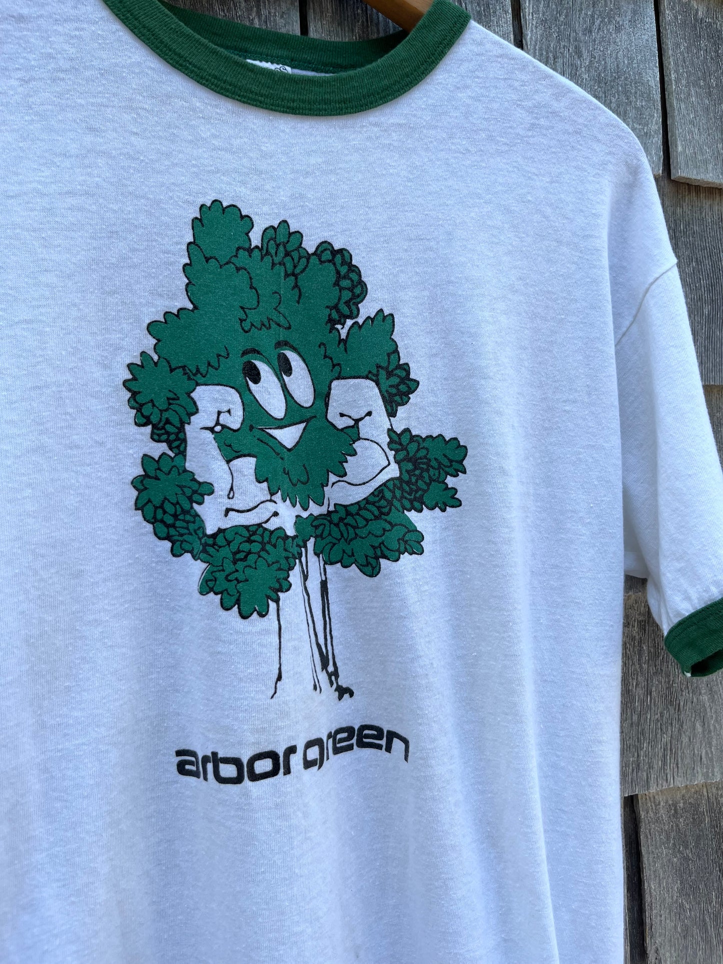 70s Arbor Green Ringer T-Shirt (M/L)