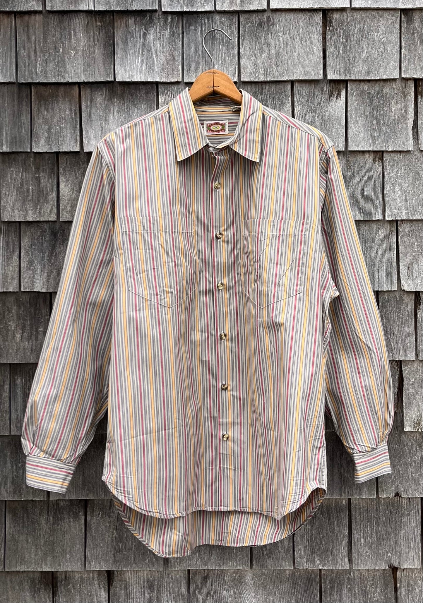 80s Banana Republic Cotton Poplin Button Up Shirt (L)