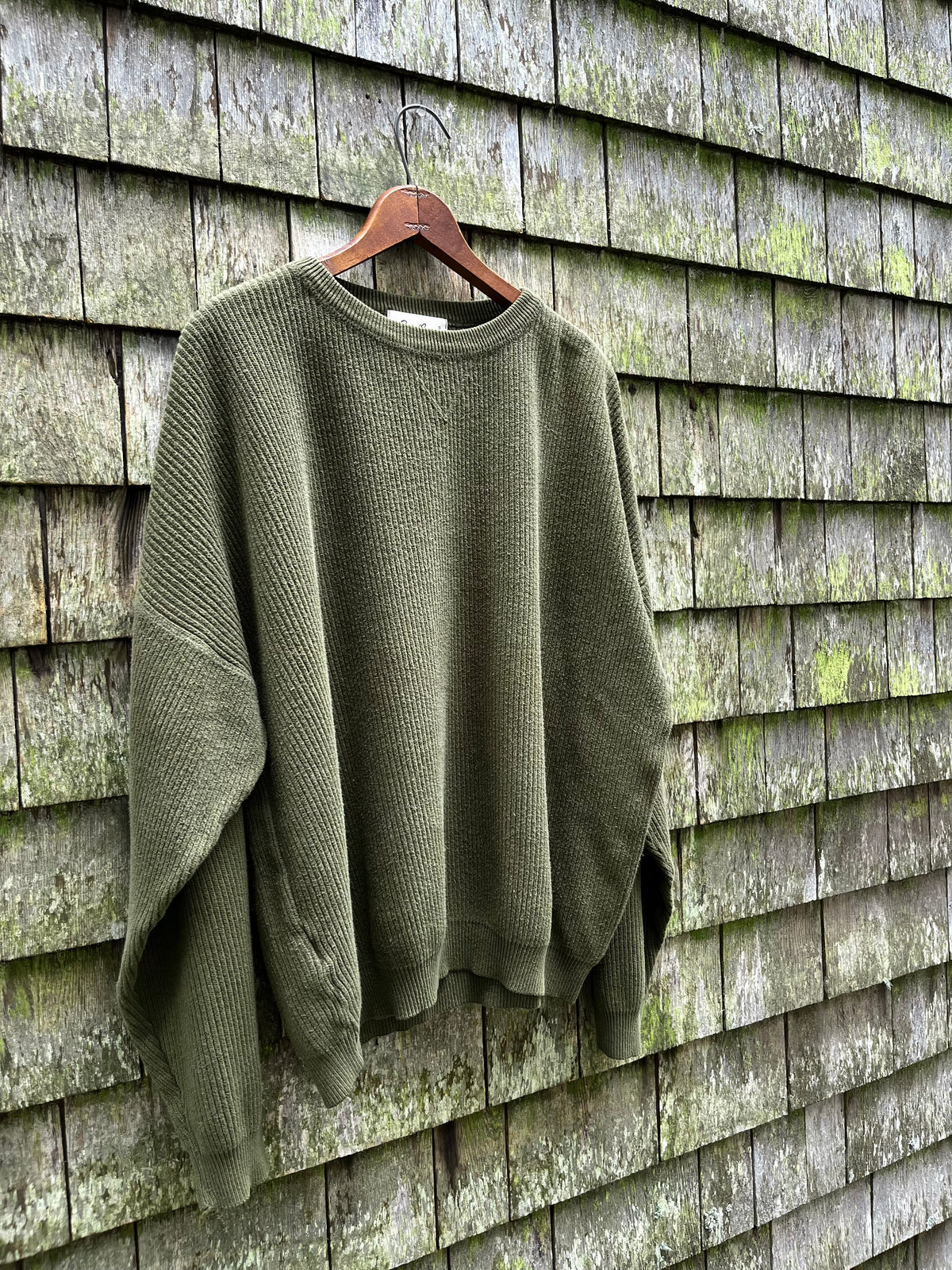90s Eddie Bauer Ribbed Cotton Knit Sweater (L)