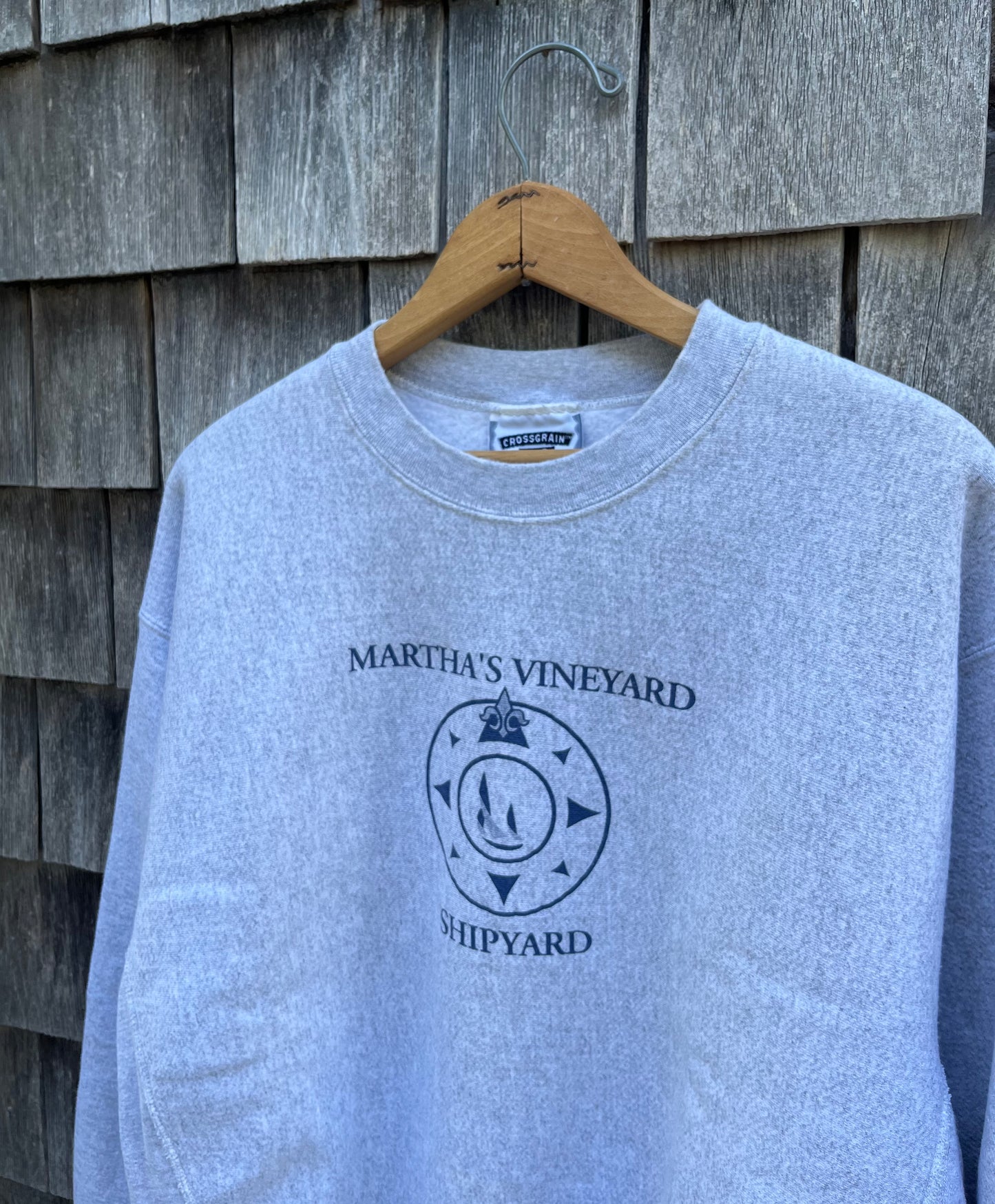 90s Martha’s Vineyard Shipyard Reverse Weave Sweatshirt (XL/XXL)