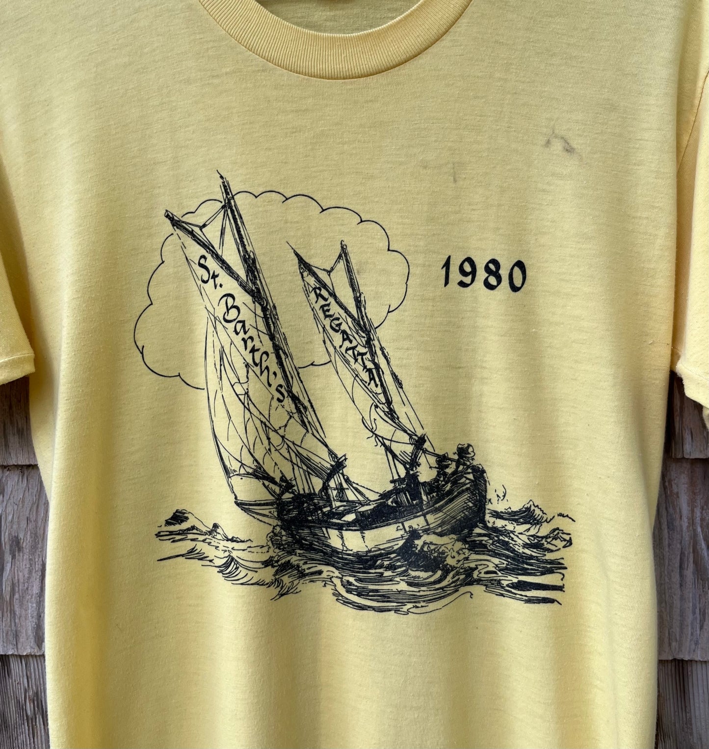 80s St. Barthes Regatta T-Shirt (S)