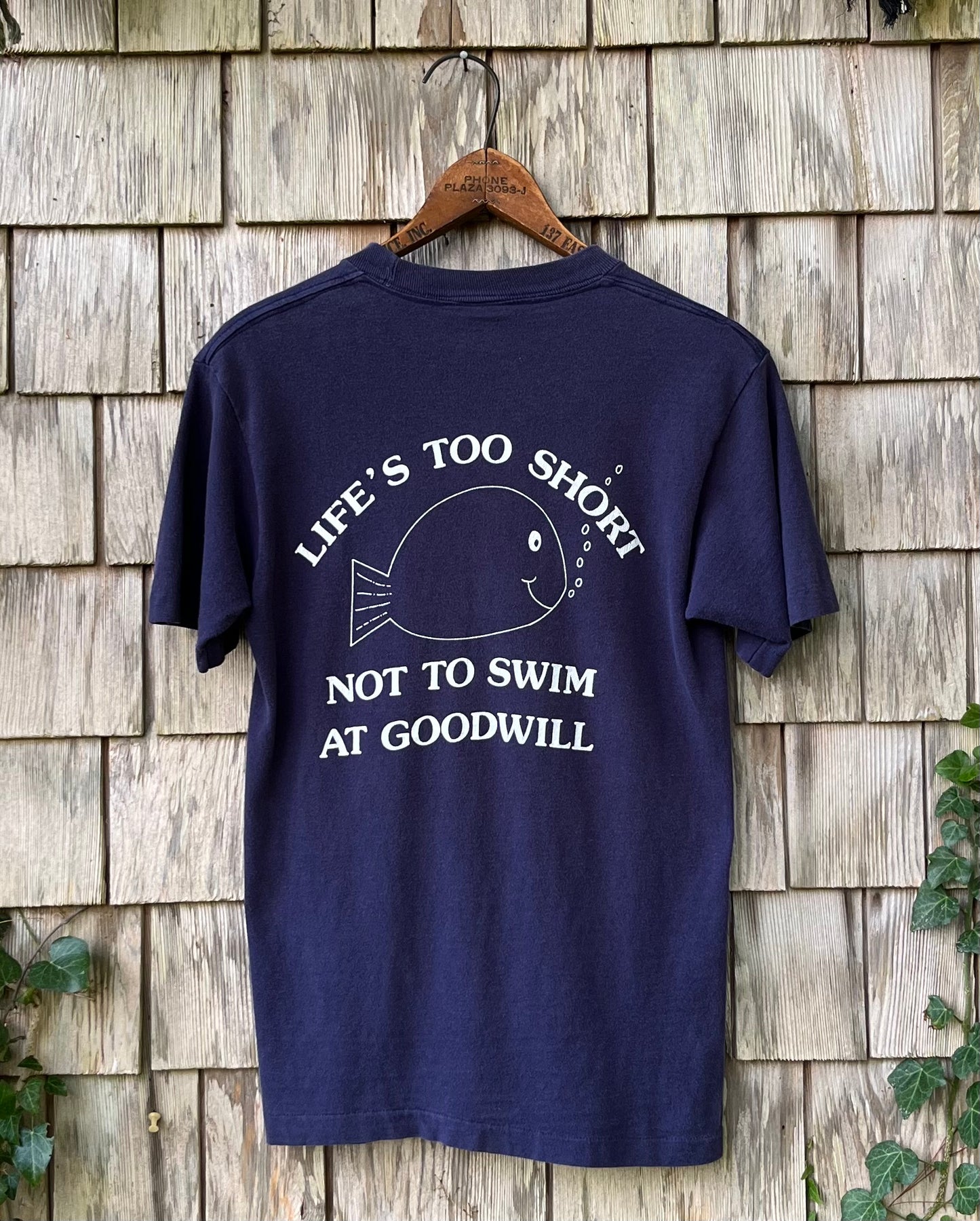 80s Goodwill Park 'Life's Too Short Not to Swim At Goodwill' Falmouth T-Shirt (S/XS)