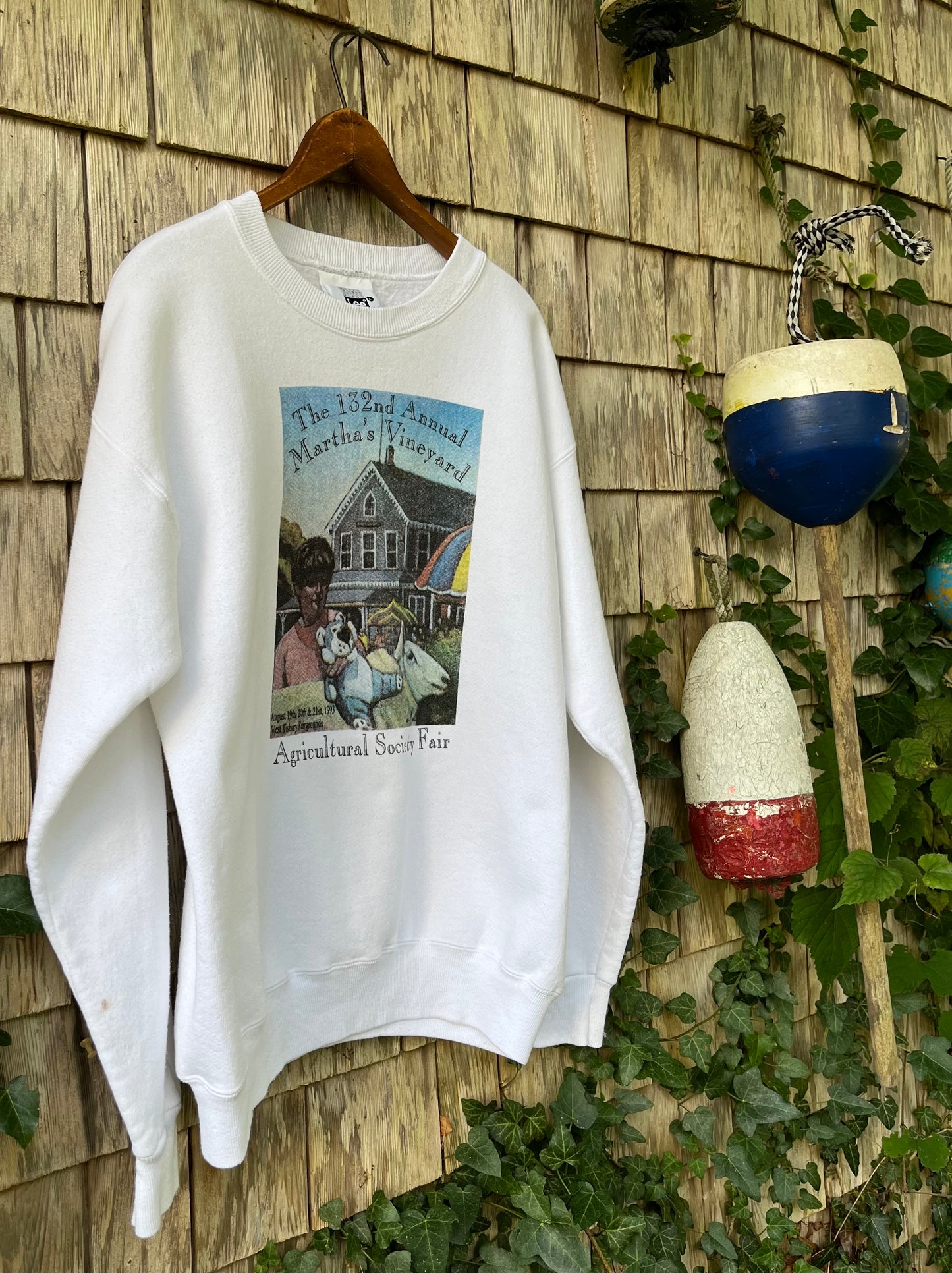 90s Martha’s Vineyard Agricultural Fair Crewneck Sweatshirt (L)