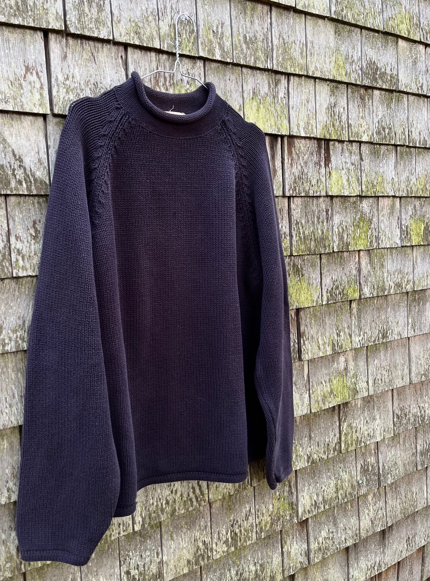 90s J.Crew Cotton Roll Neck Sweater (L/XL)