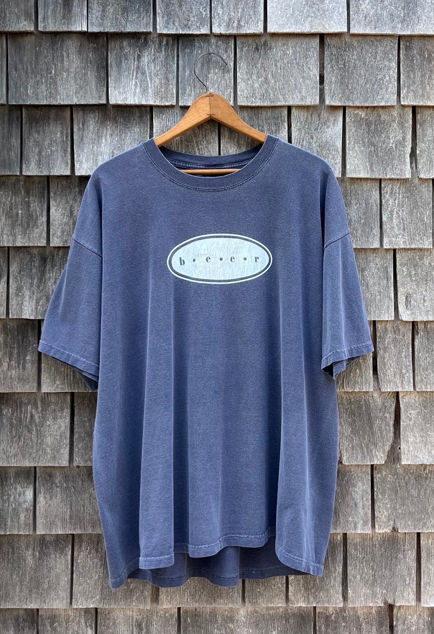 90s Edgar Allen Poe 'Beer' Pigment Dye T-Shirt (XL)
