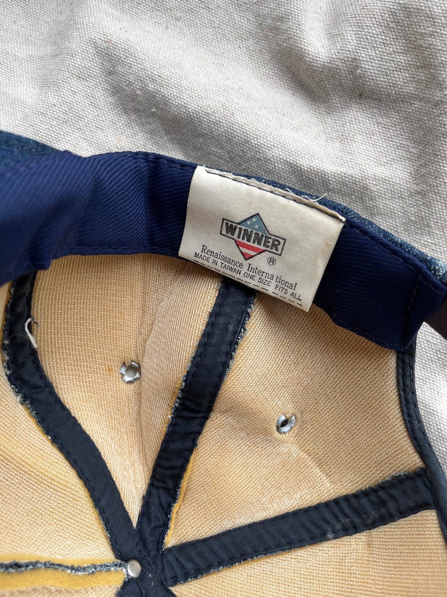 80s Topaz Lake Fishing Derby Denim Trucker Cap