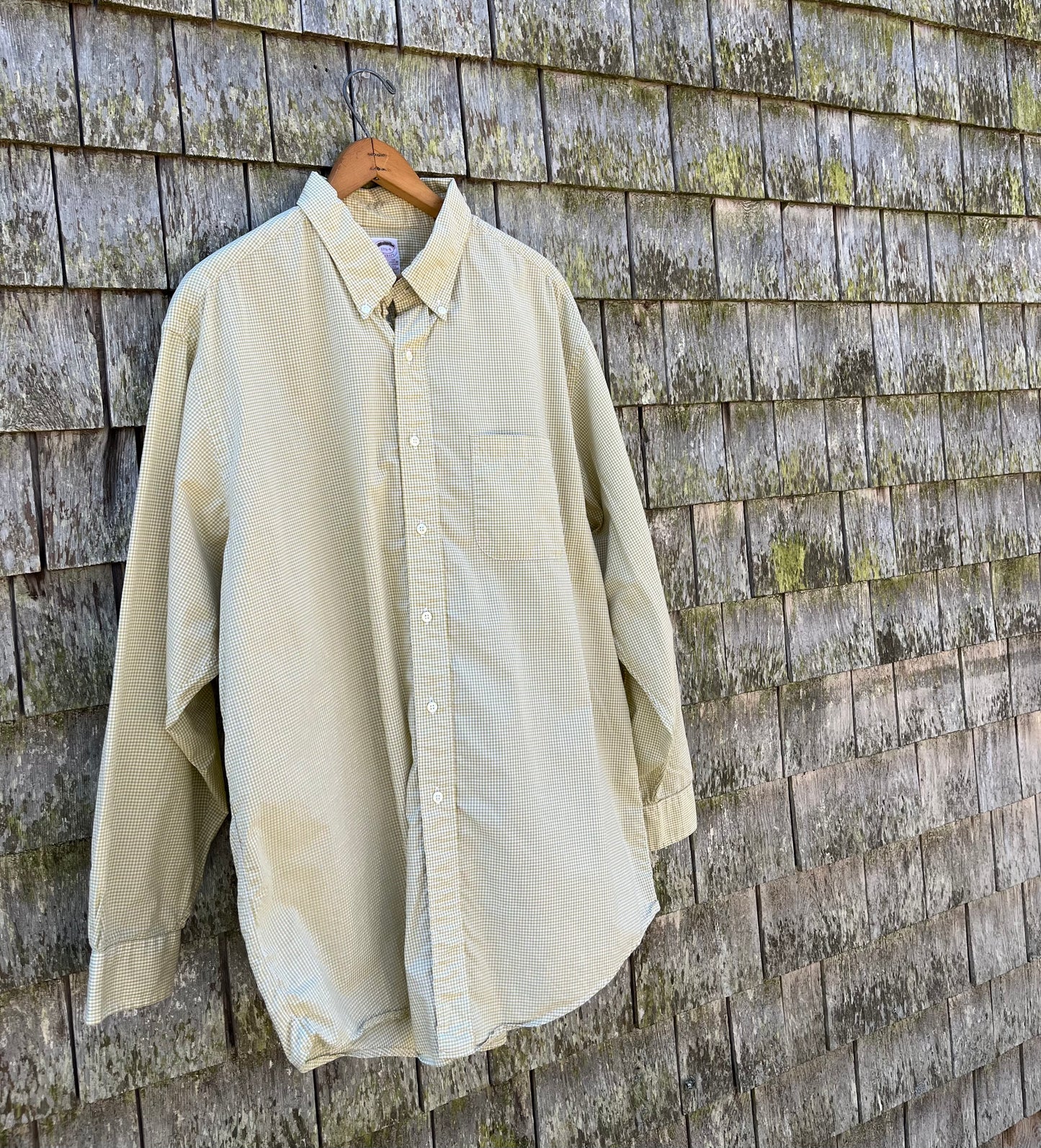 90s Brooks Brothers Makers Cotton Broadcloth Button Down Shirt (17.5/XL)