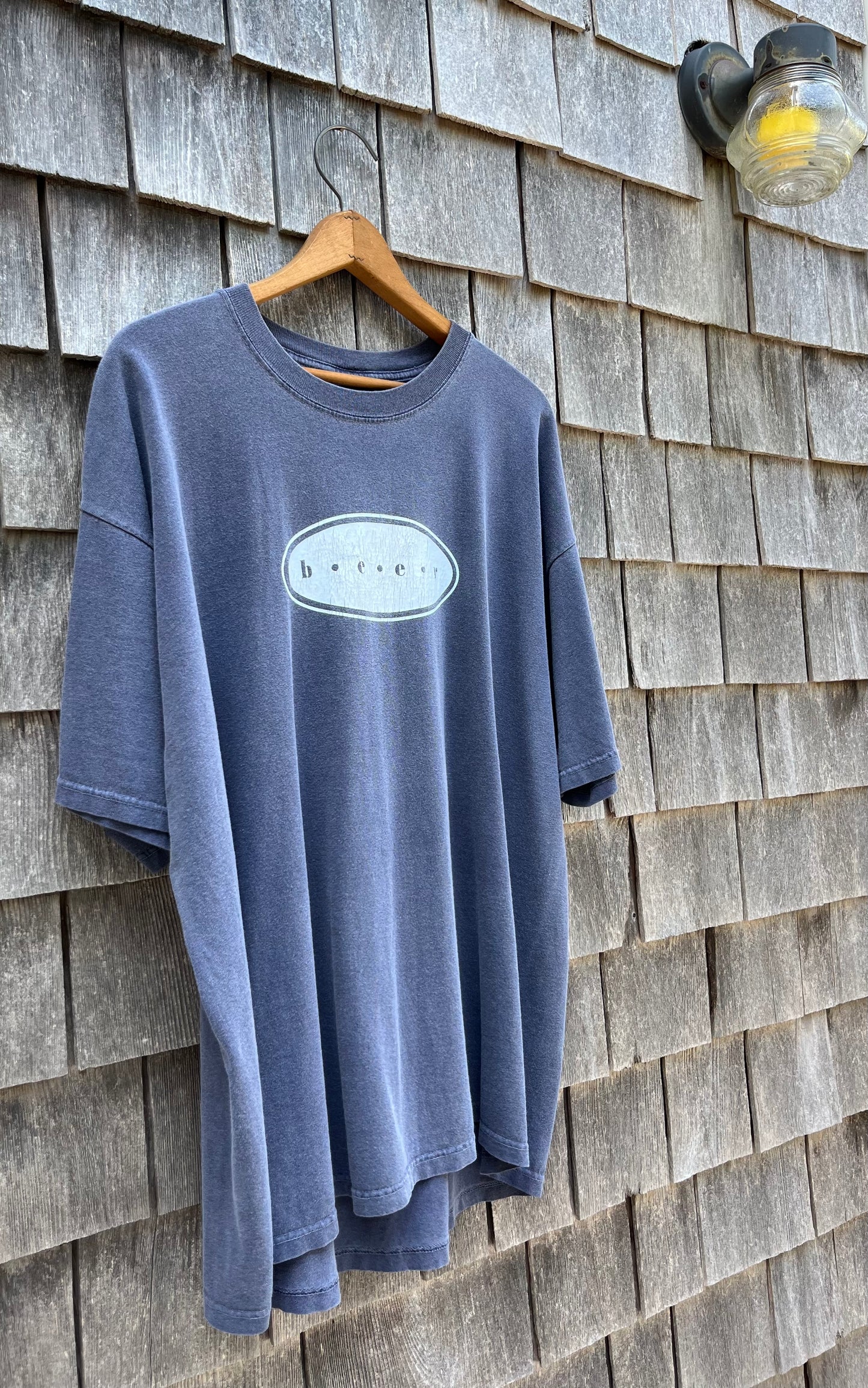 90s Edgar Allen Poe 'Beer' Pigment Dye T-Shirt (XL)