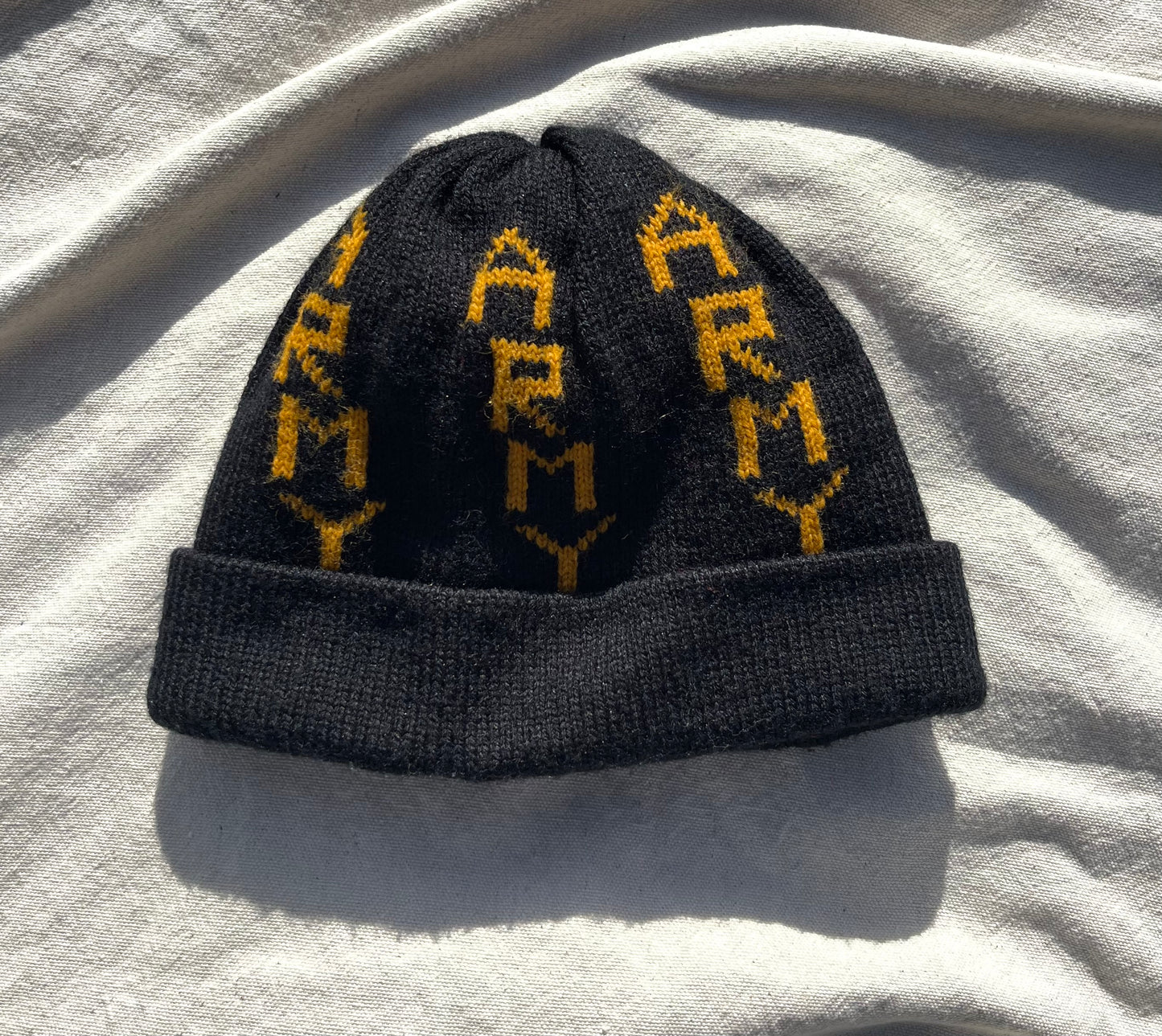 80s Homemade US Army Acrylic Beanie