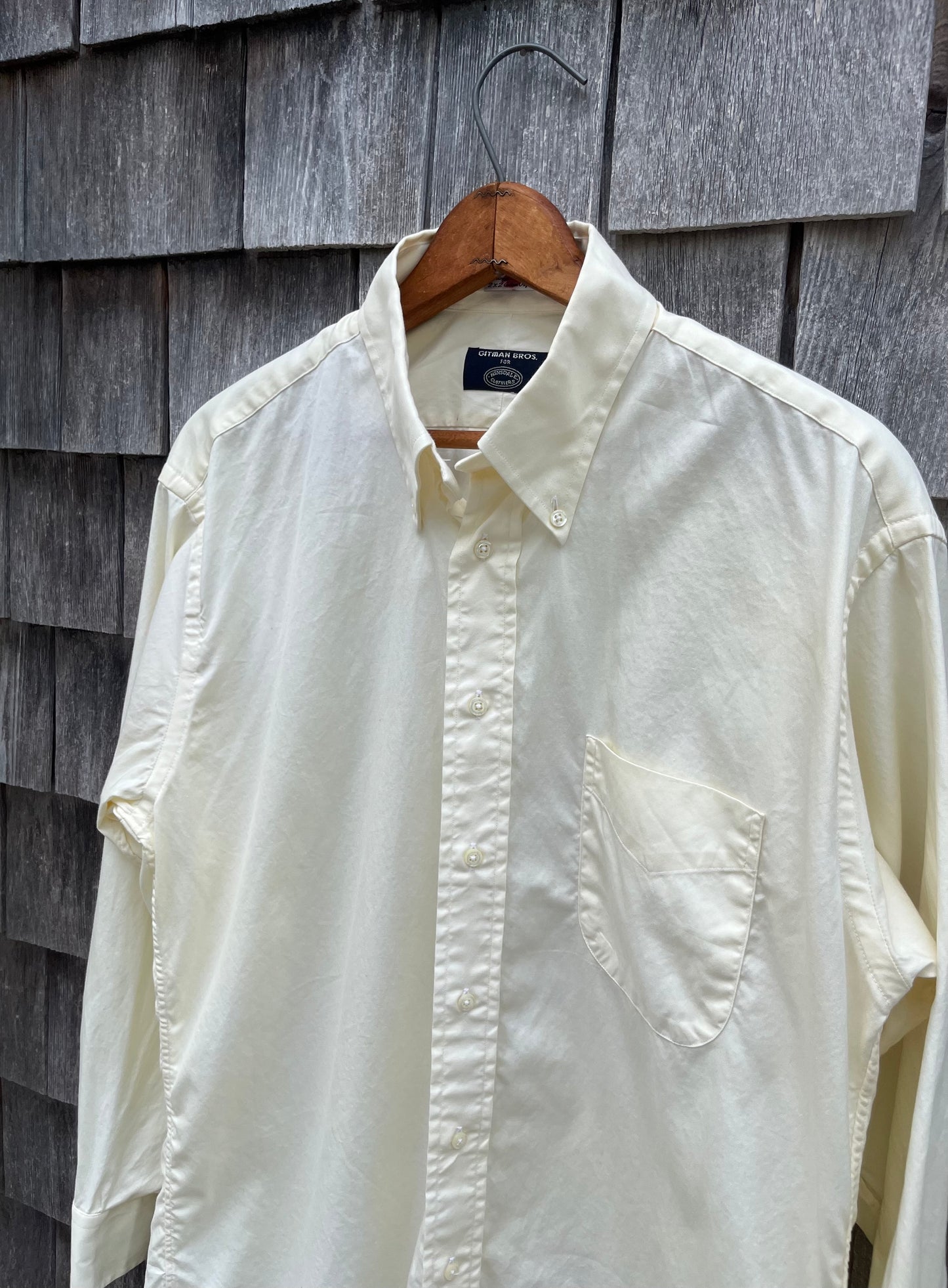 90s Gitman Bros. for Hinsdale Clothiers Pinpoint Oxford Cloth Button Down Shirt (15.5-2)