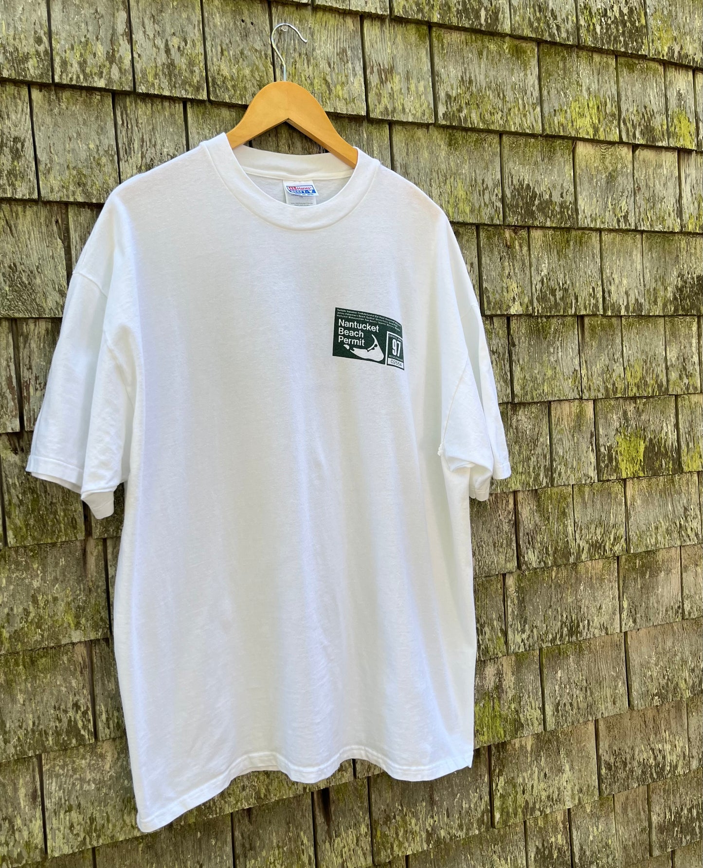 90s Nantucket Beach Permit T-Shirt (XL/XXL)