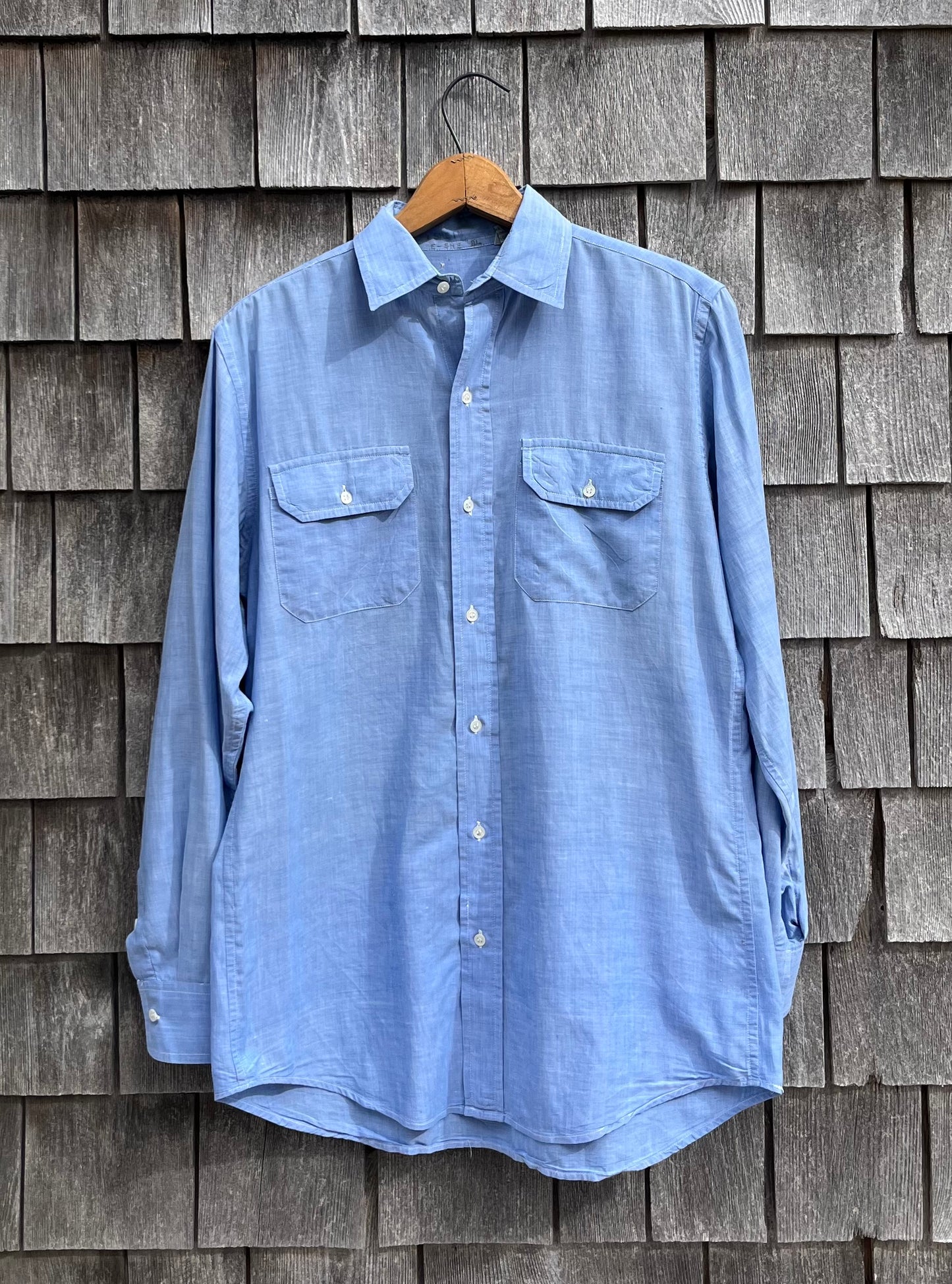 80s Pimento Cotton Madras Button Up Shirt (M)