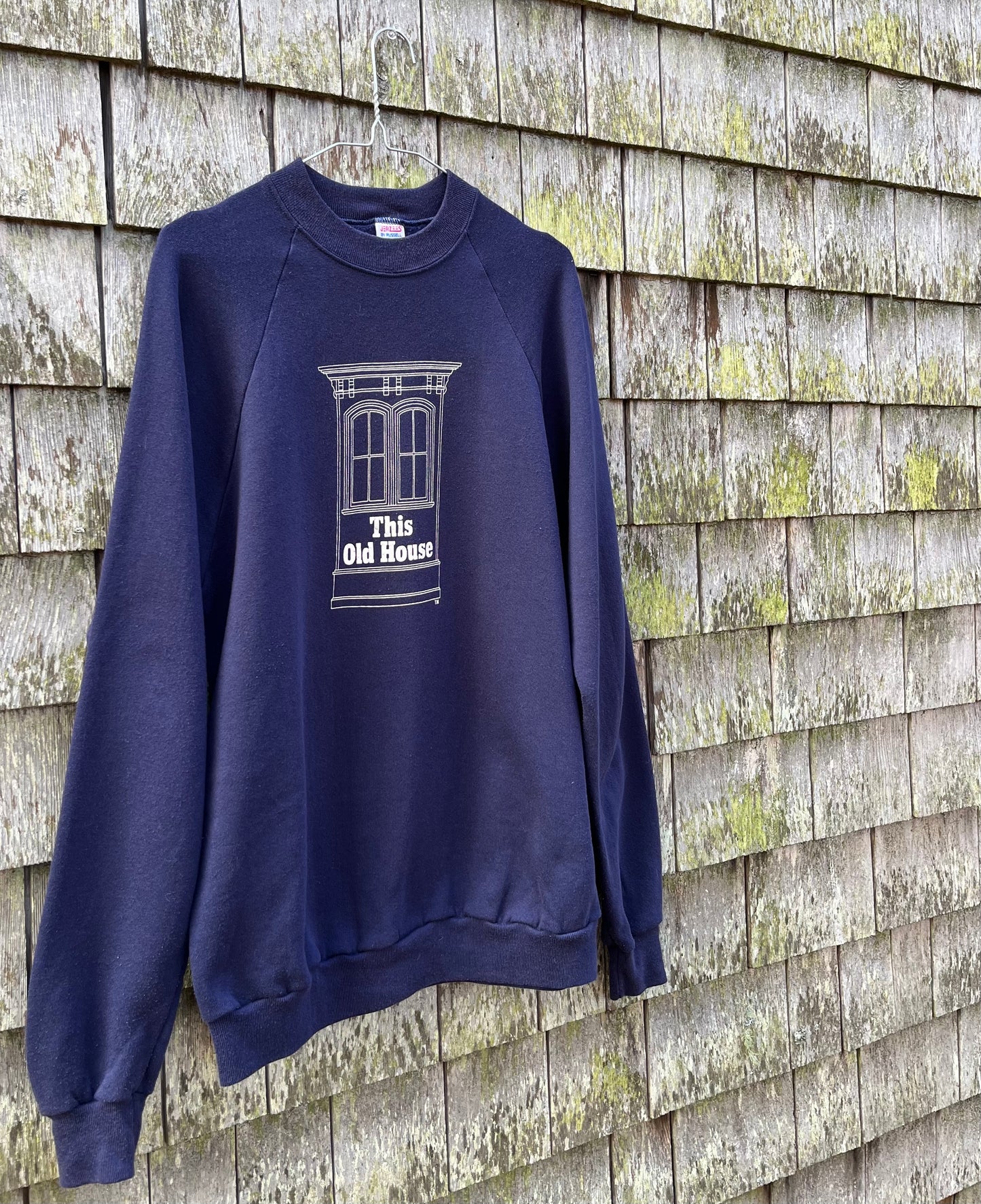 80s This Old House Raglan Sleeve Crewneck Sweatshirt (L)