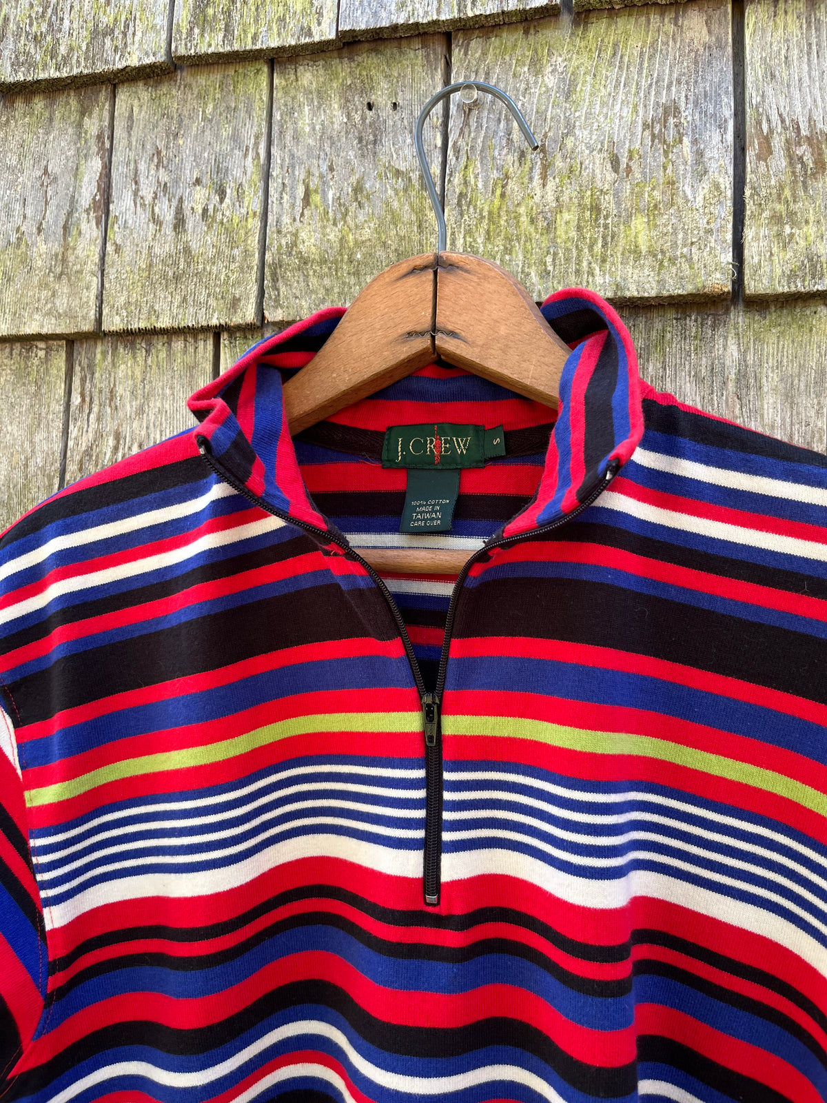 90s J.Crew Cotton Quarter Zip Pullover Shirt (S/M)