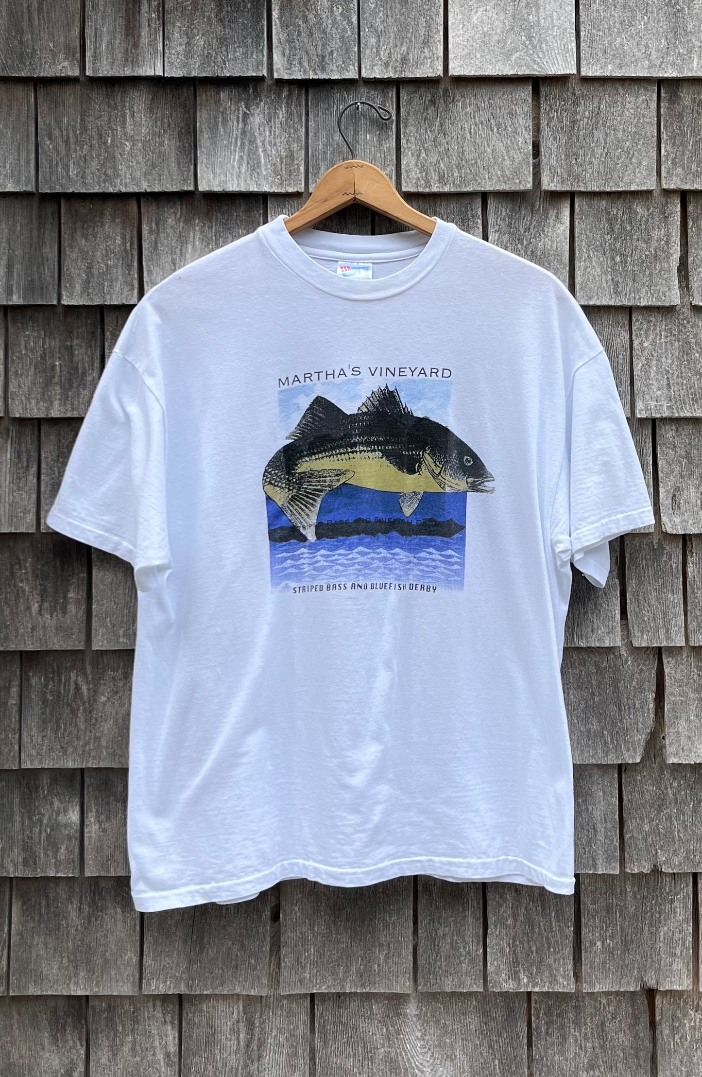 90s Martha’s Vineyard Striped Bass & Bluefish Fishing Derby (L/XL)