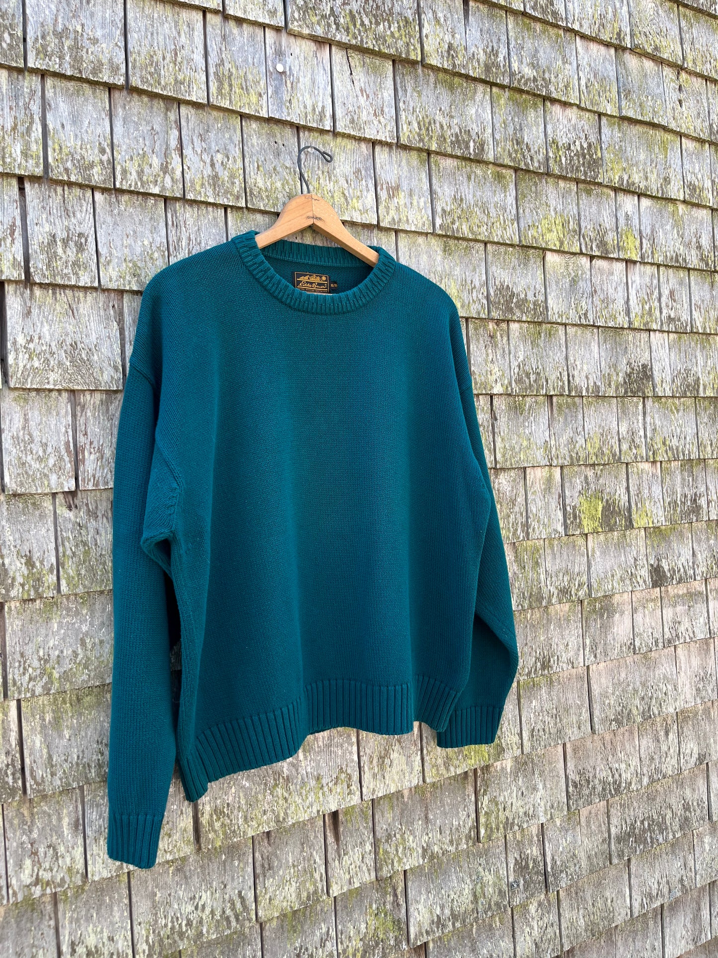 90s Eddie Bauer Crewneck Cotton Knit Sweater (XL)