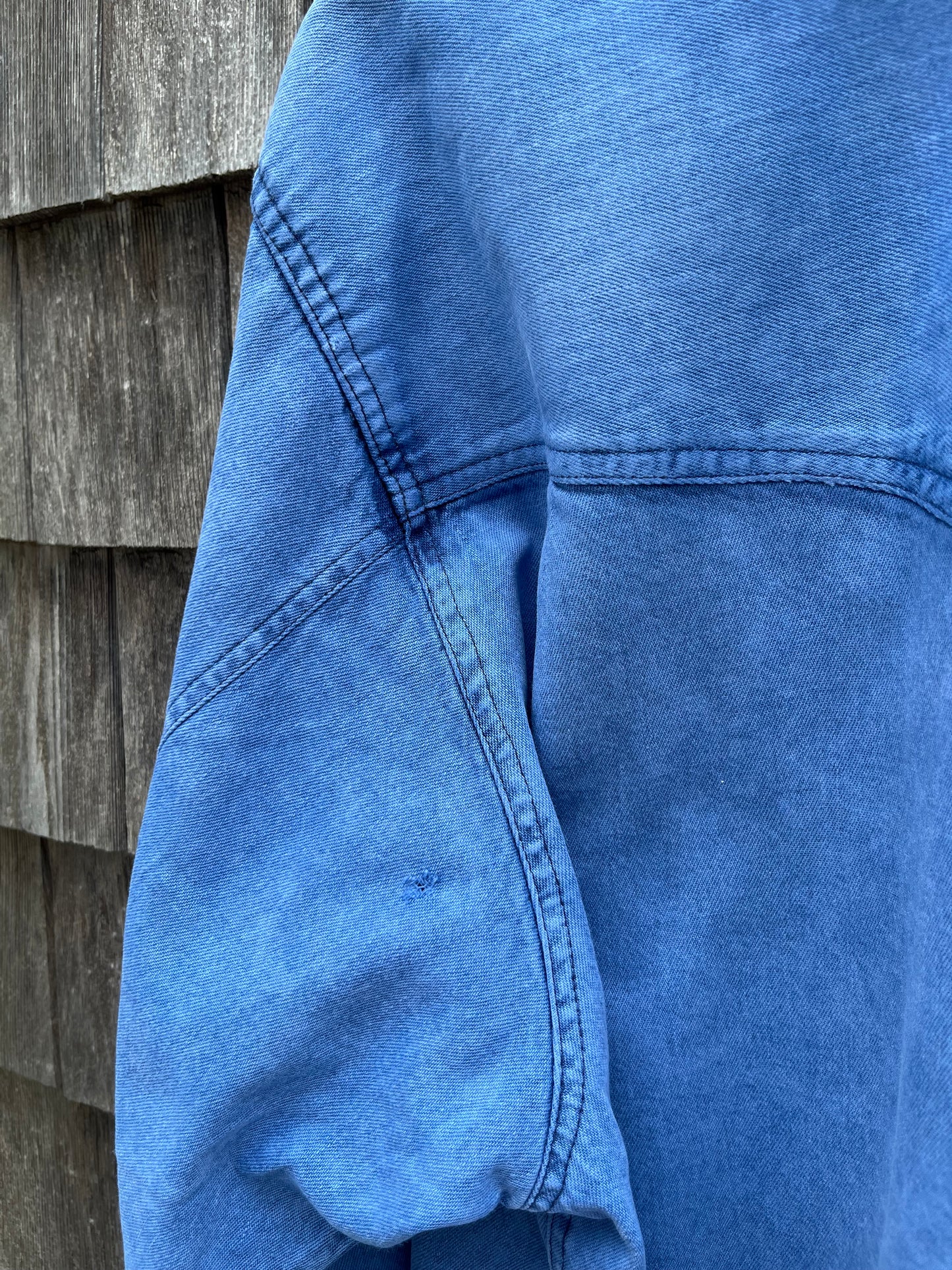 90s Calvin Klein Blue Jeans Pigment Dye Denim Button Up Shirt (XL/XXL)