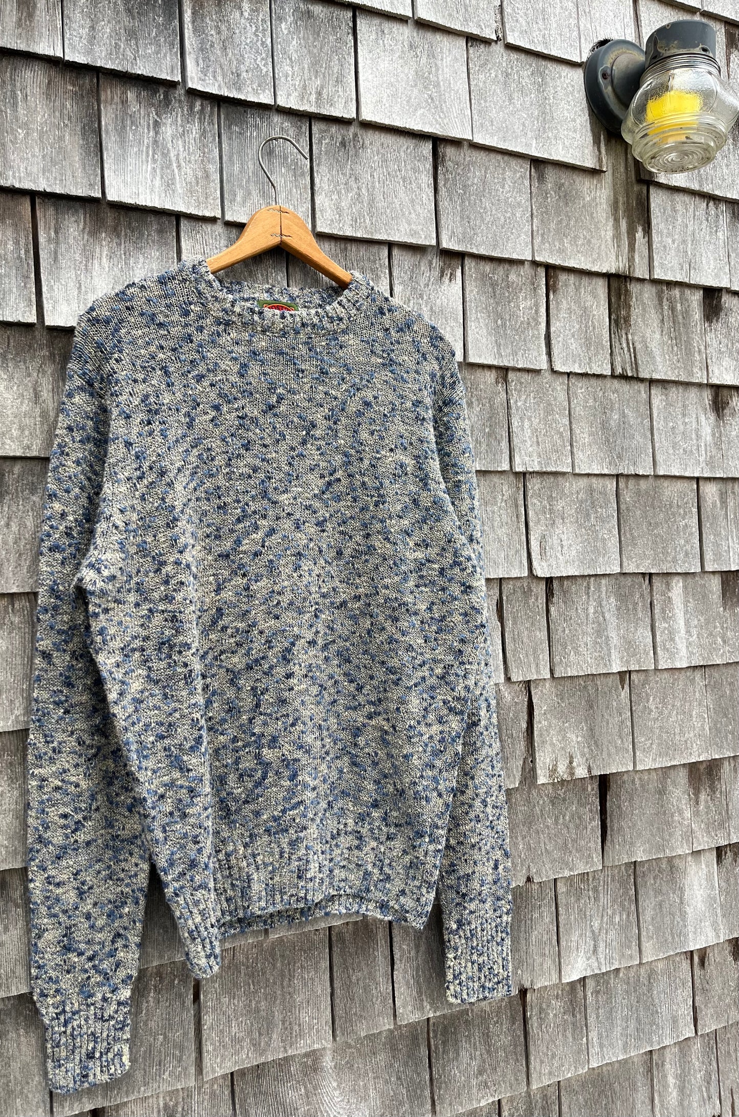 90s Boston Traders Linen Cotton Slub Knit Crewneck Sweater (L)